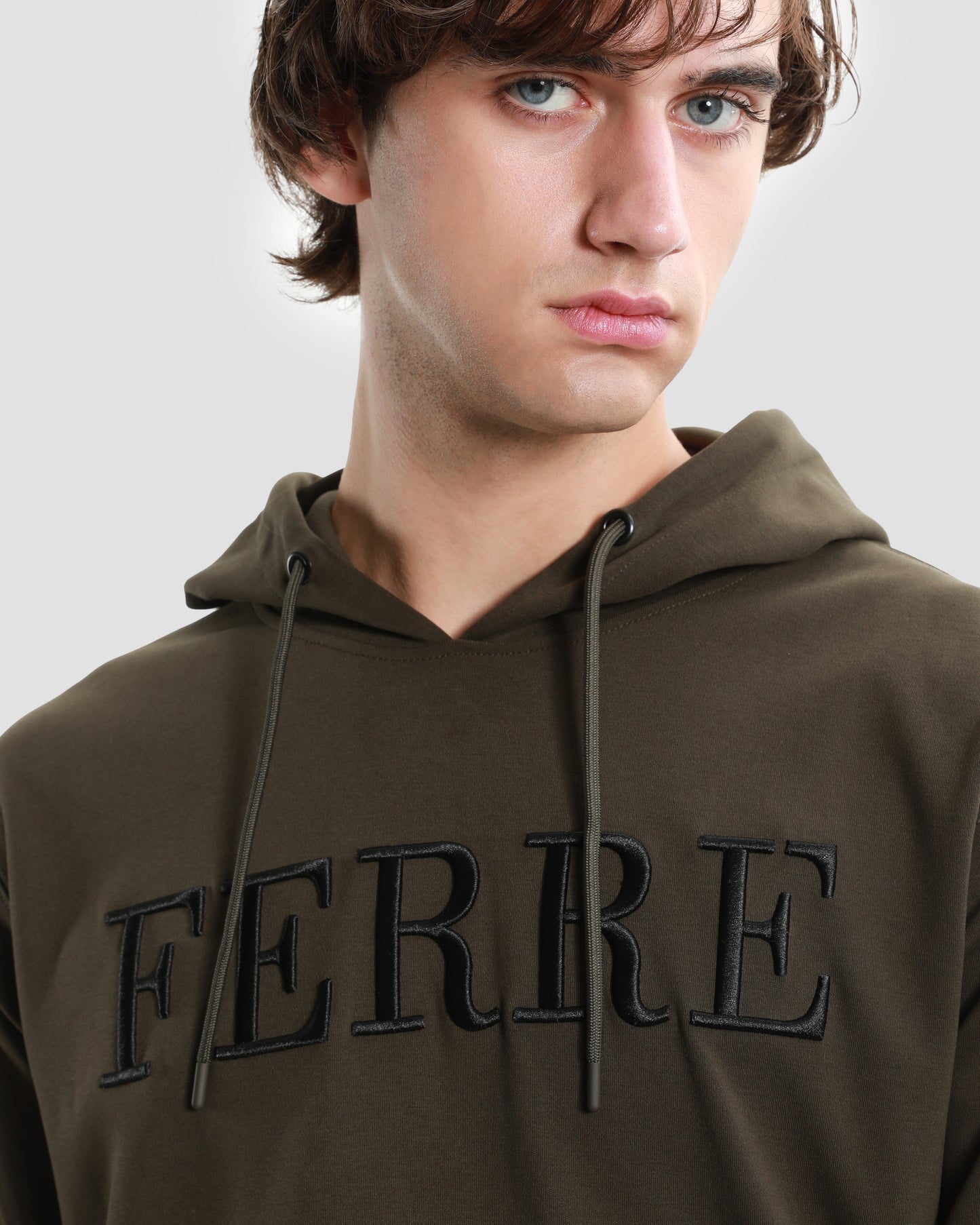 Embroidered Side Zip Hoodie