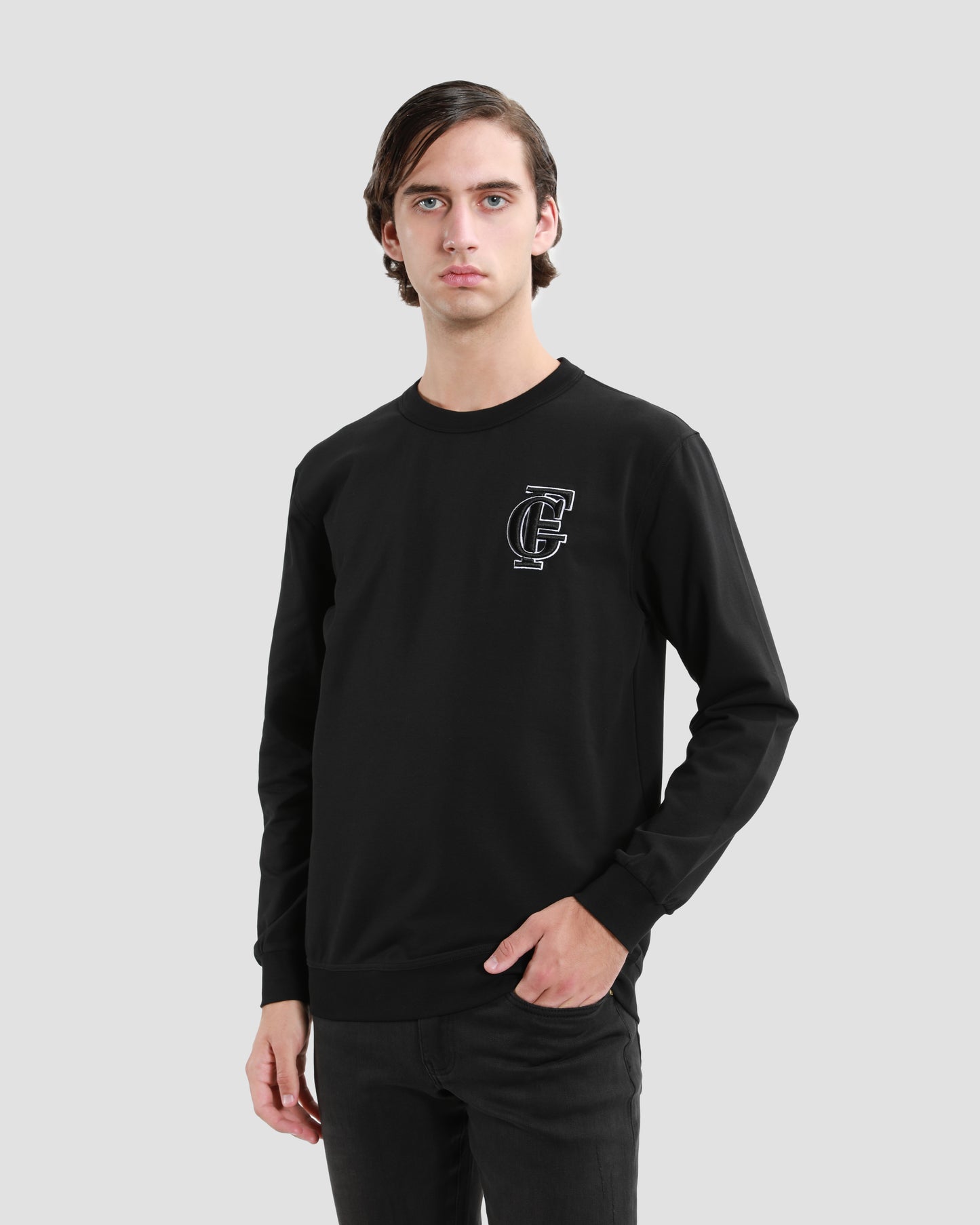 Monogram Embroidered Sweatshirt
