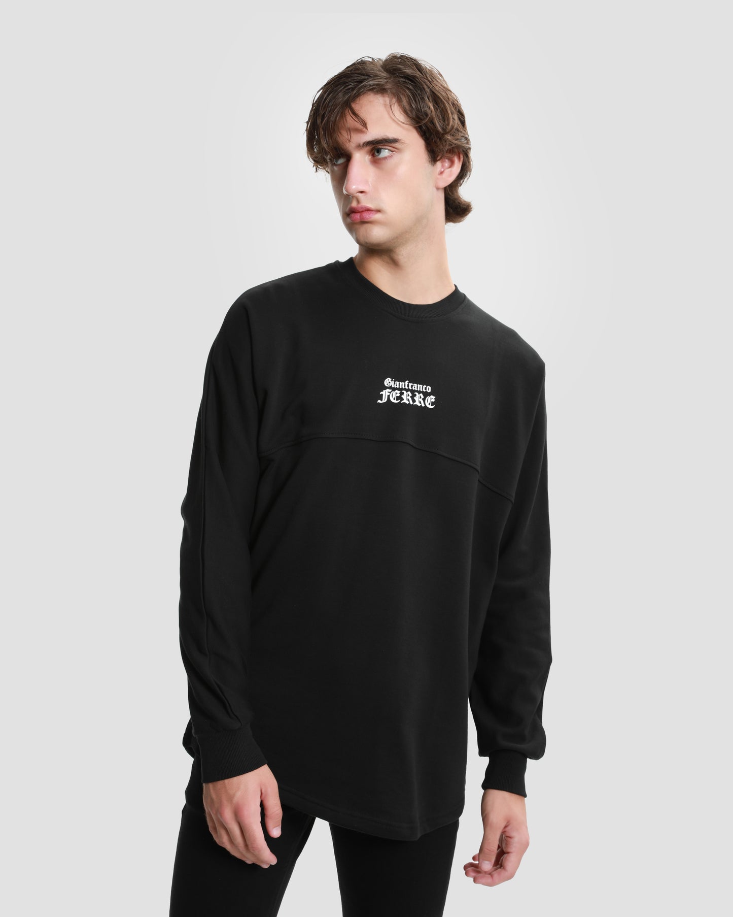 Goth Script Printed Sweatshirt