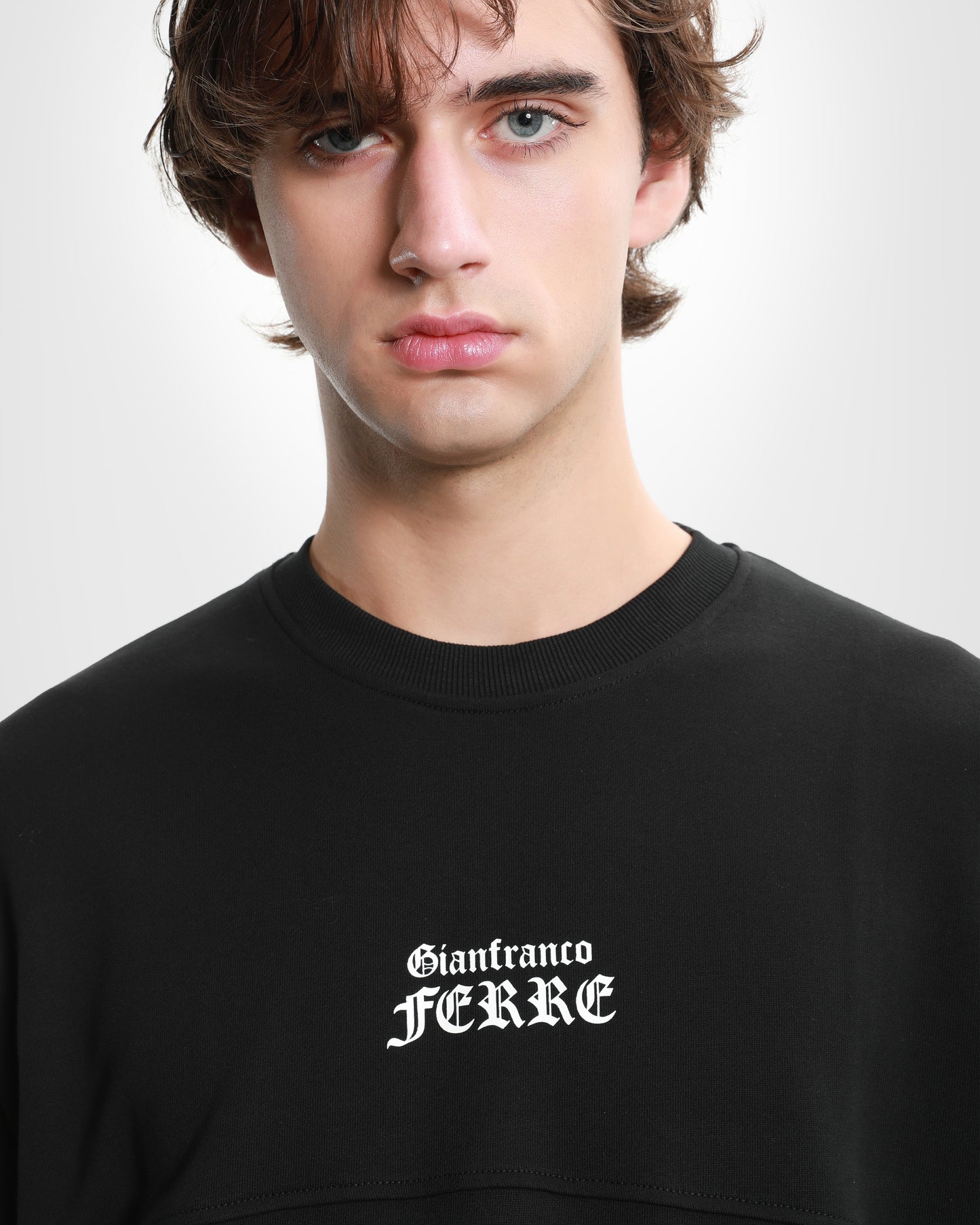 Goth Script Printed Sweatshirt