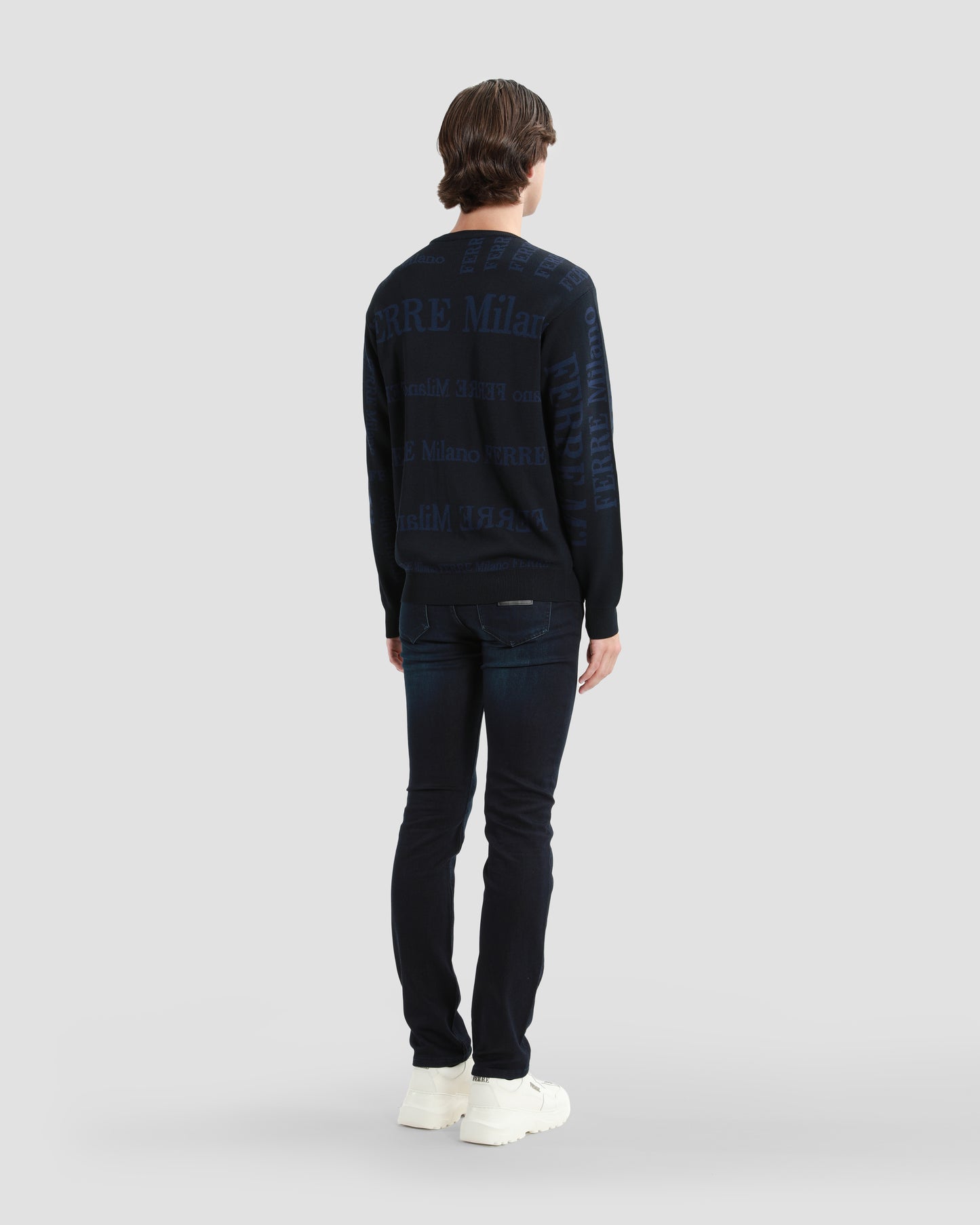 All-Over Branding Knitted Sweater