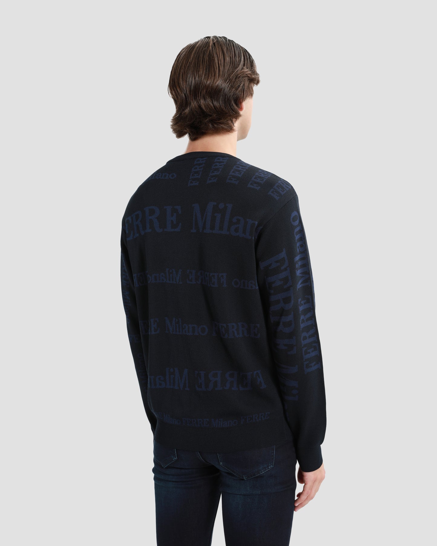 All-Over Branding Knitted Sweater