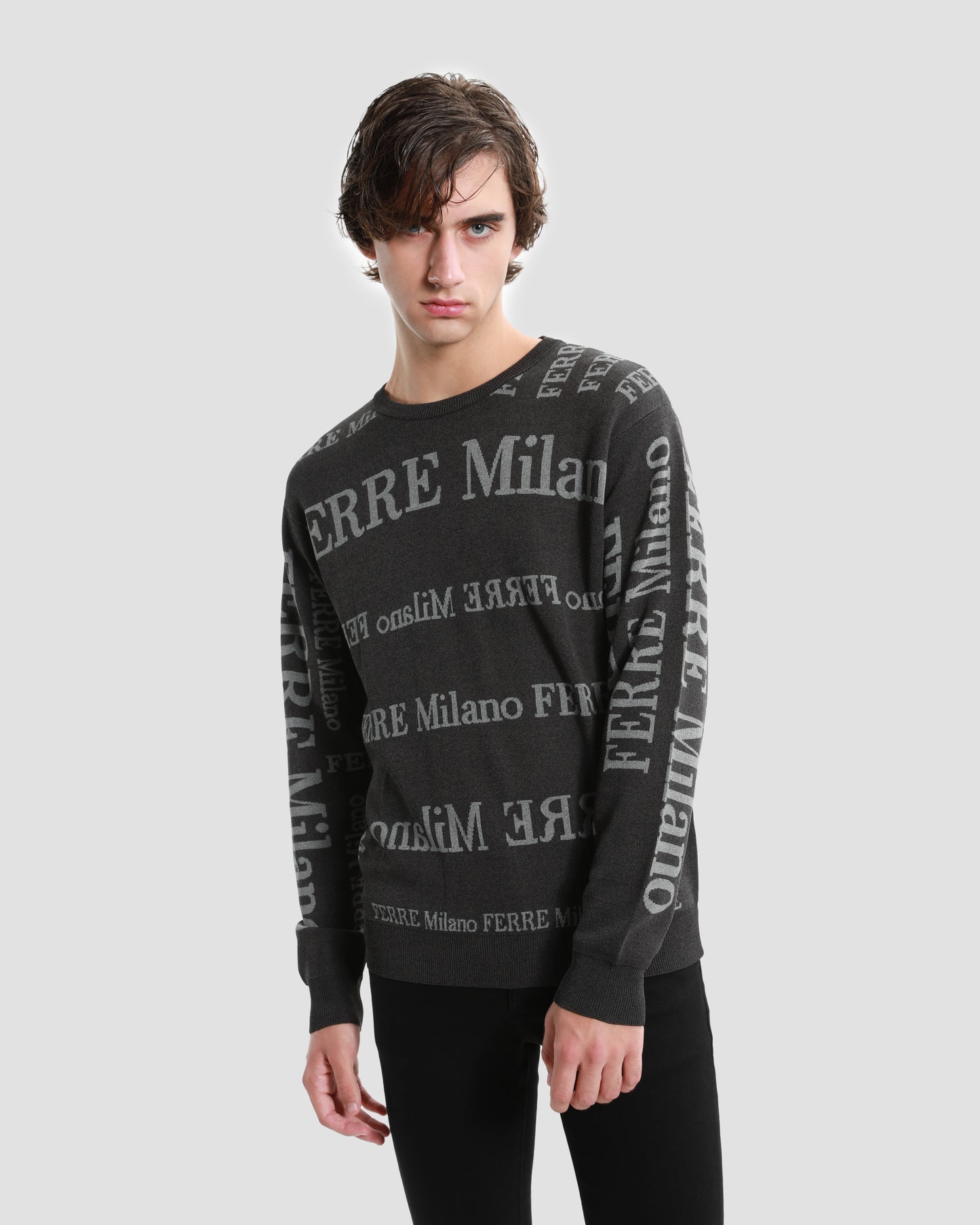 All-Over Branding Knitted Sweater