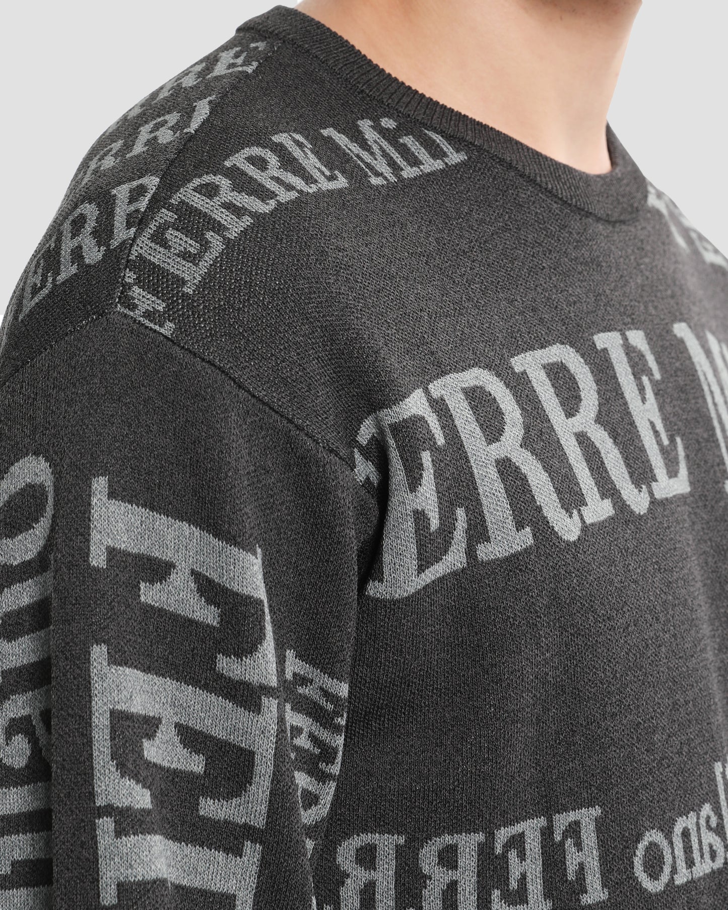 All-Over Branding Knitted Sweater