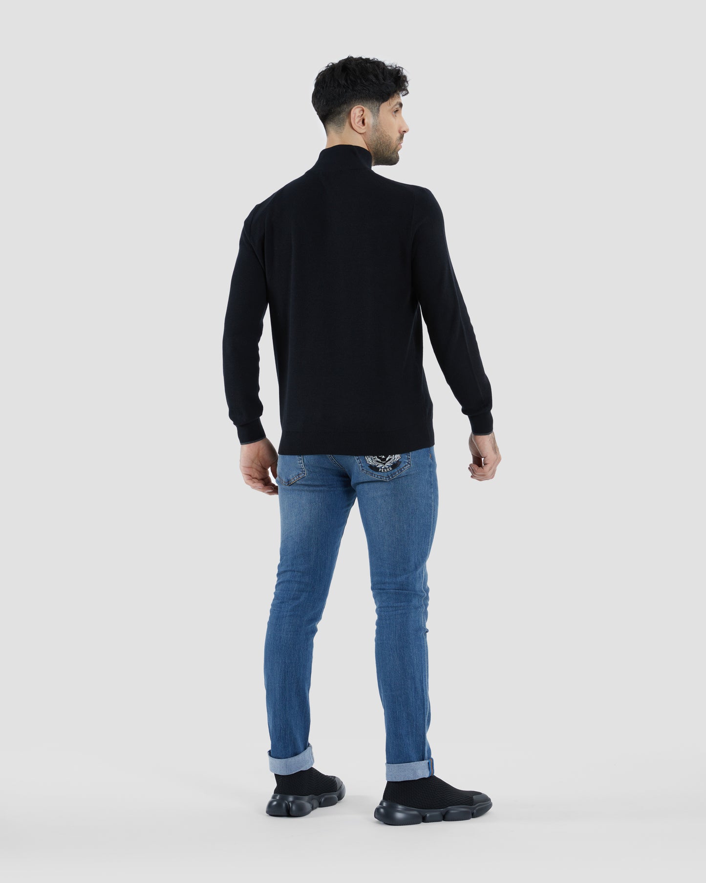 Metal Logo Patched Sweater