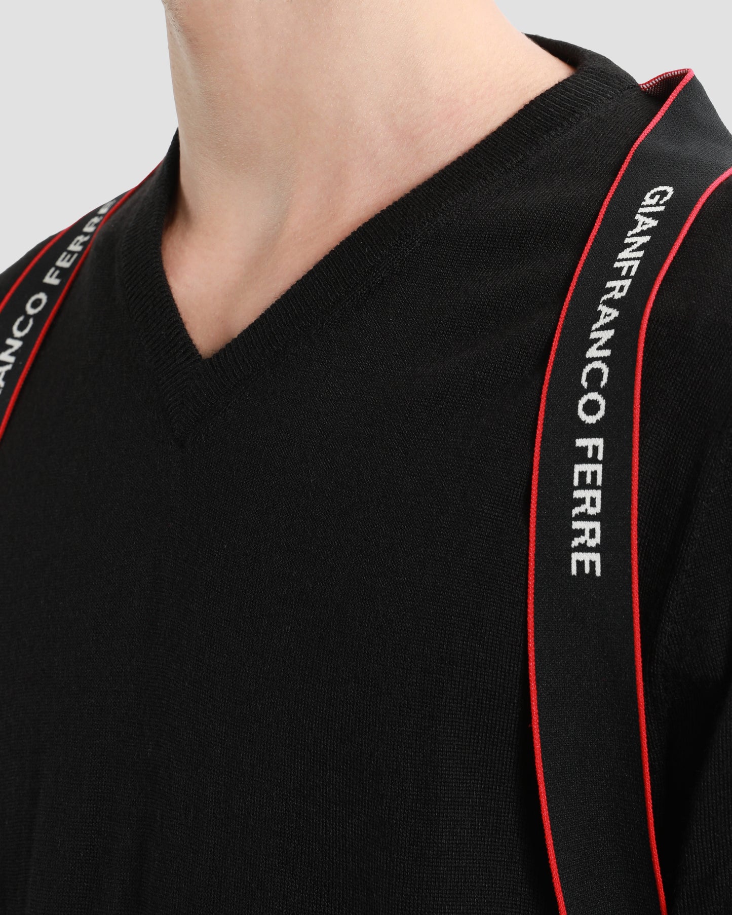 Logo Taper Shoulders Sweater