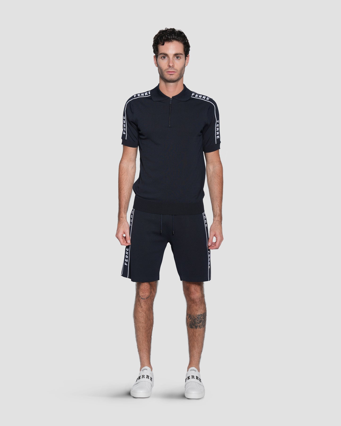 Logo Print Sleeve Polo Shirt