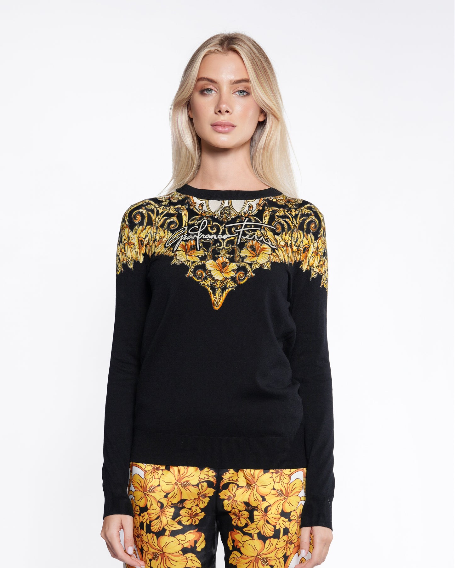Baroque Print Pullover