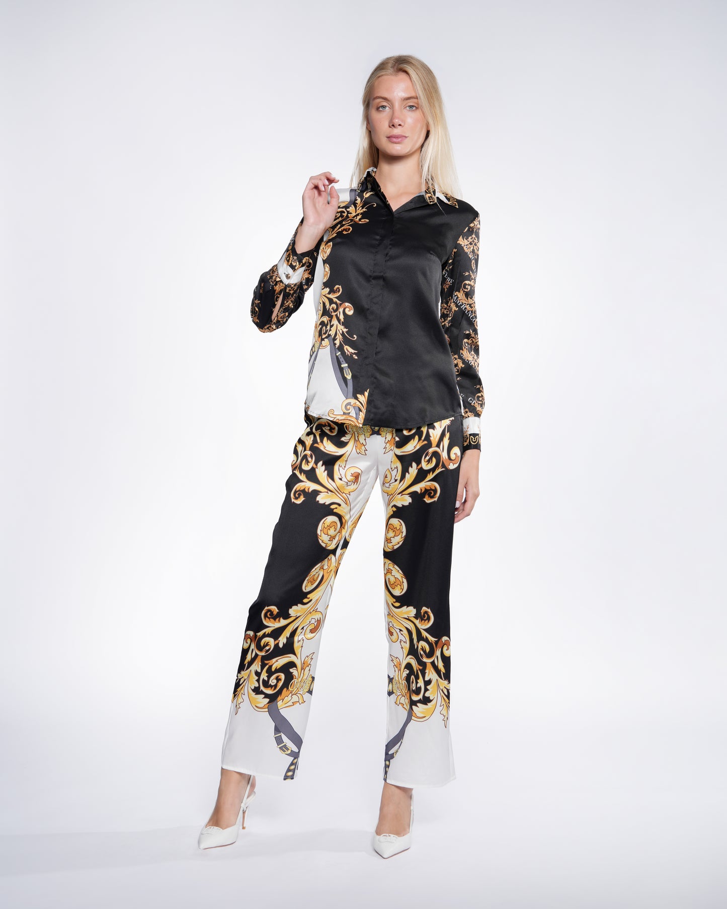 Contrasted Baroque Shirt