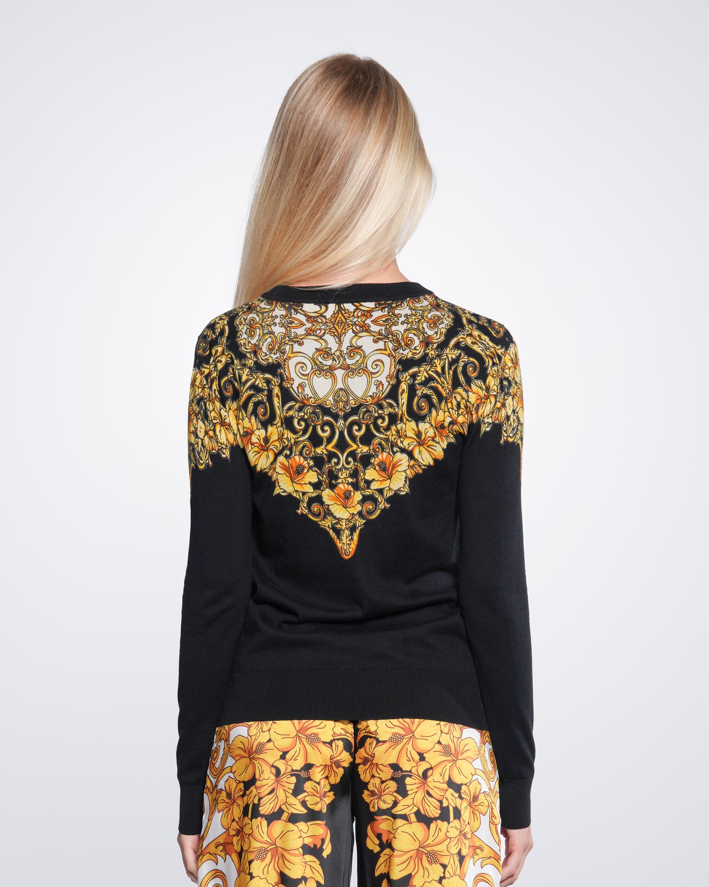 Baroque Print Pullover