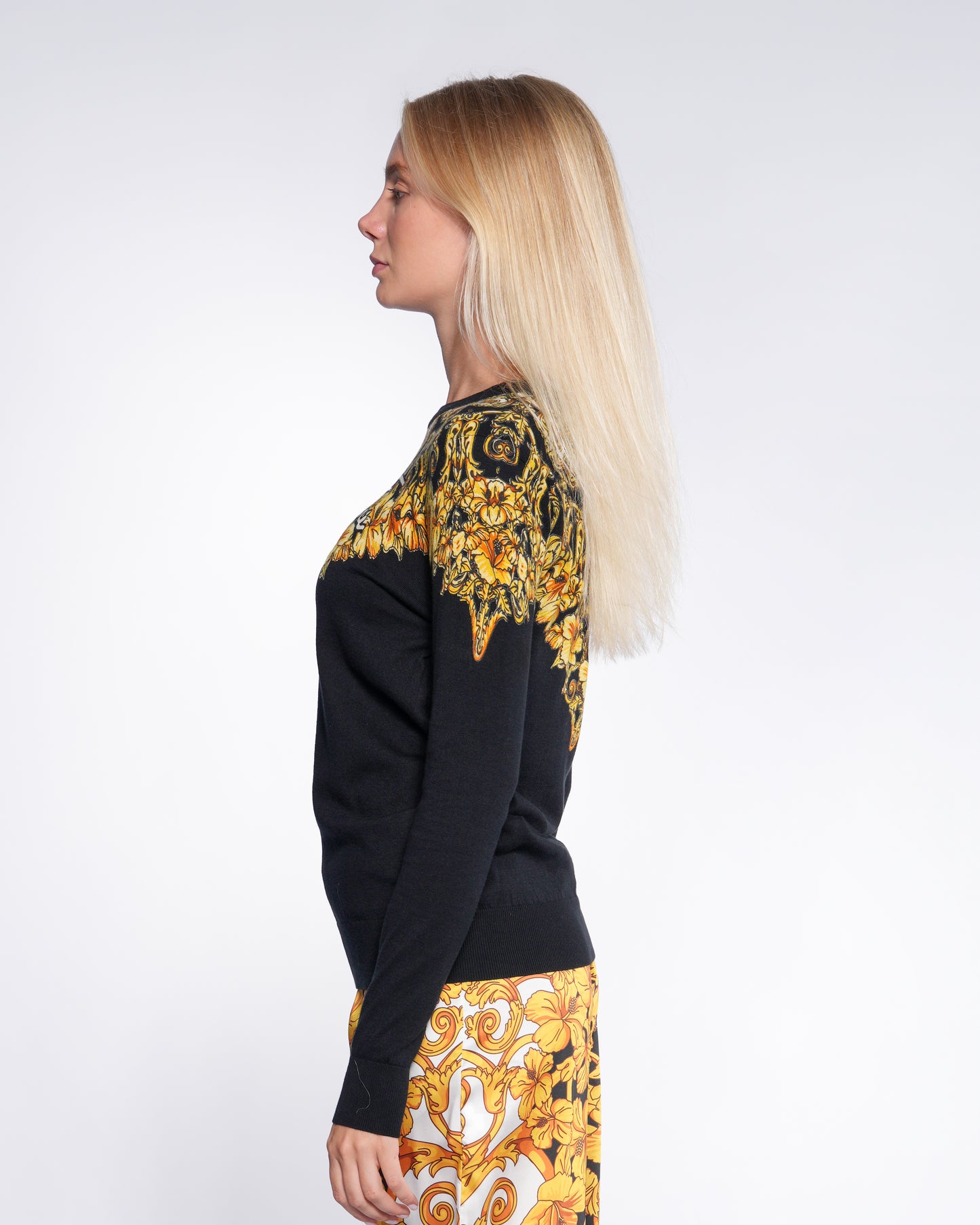 Baroque Print Pullover