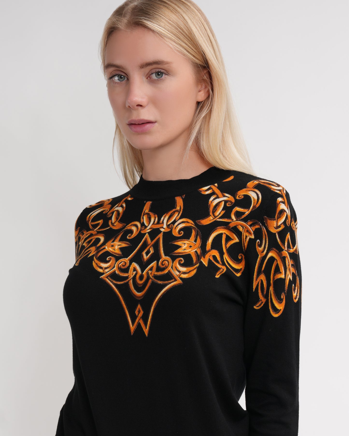 Baroque Print Pullover