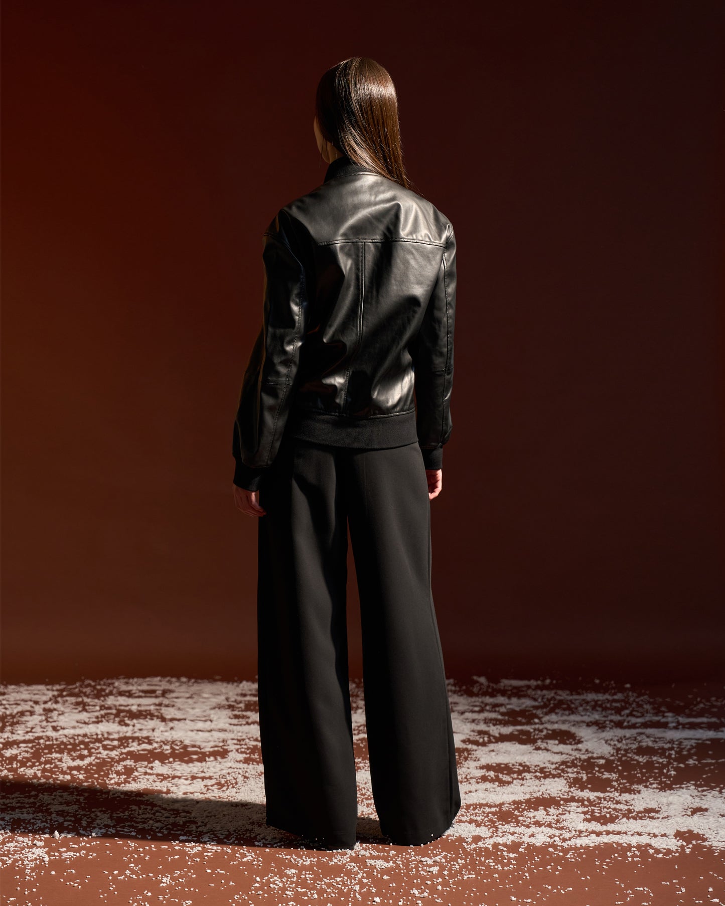 Leather Bomber Jacket