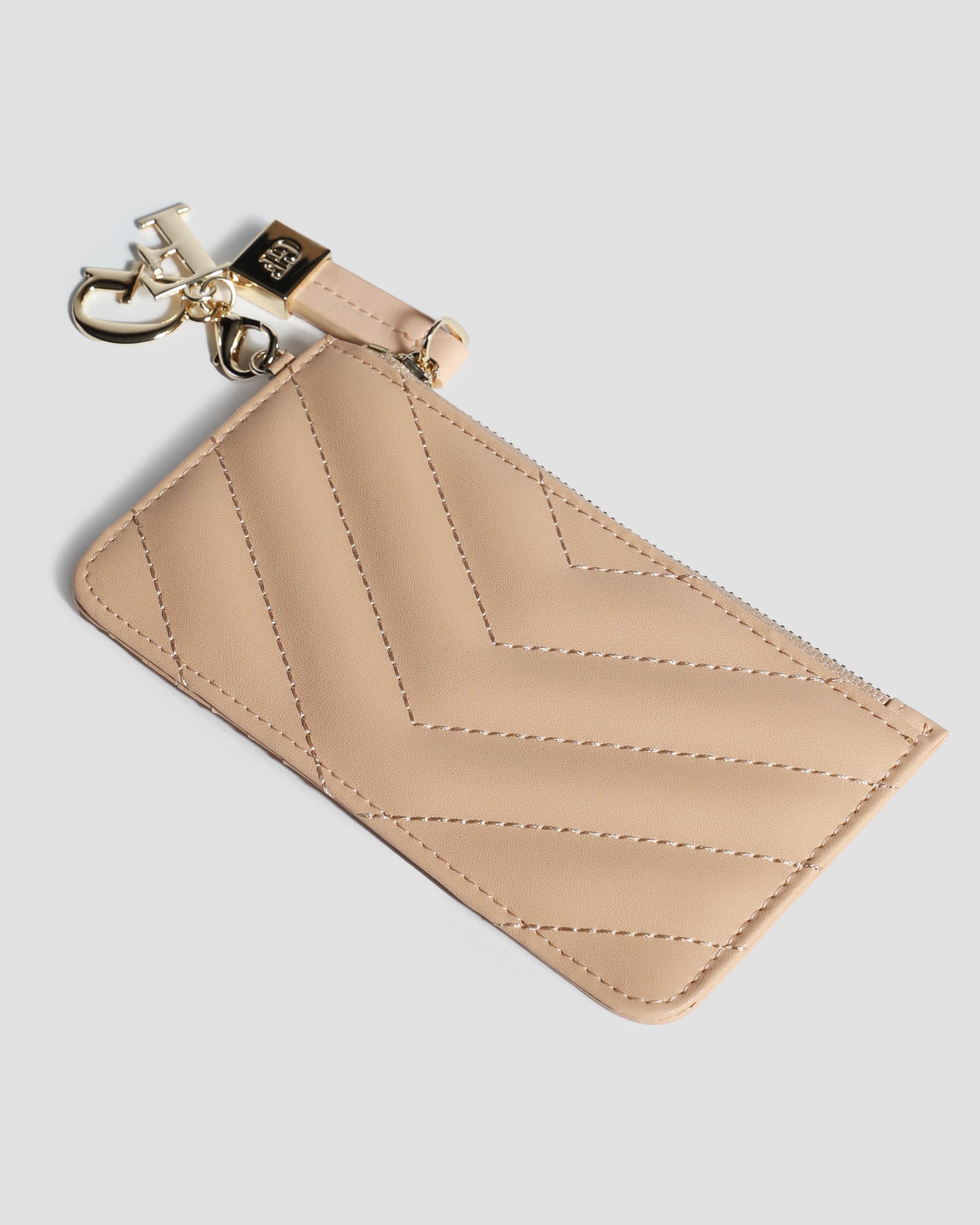 Quilted Half Zip Wallet