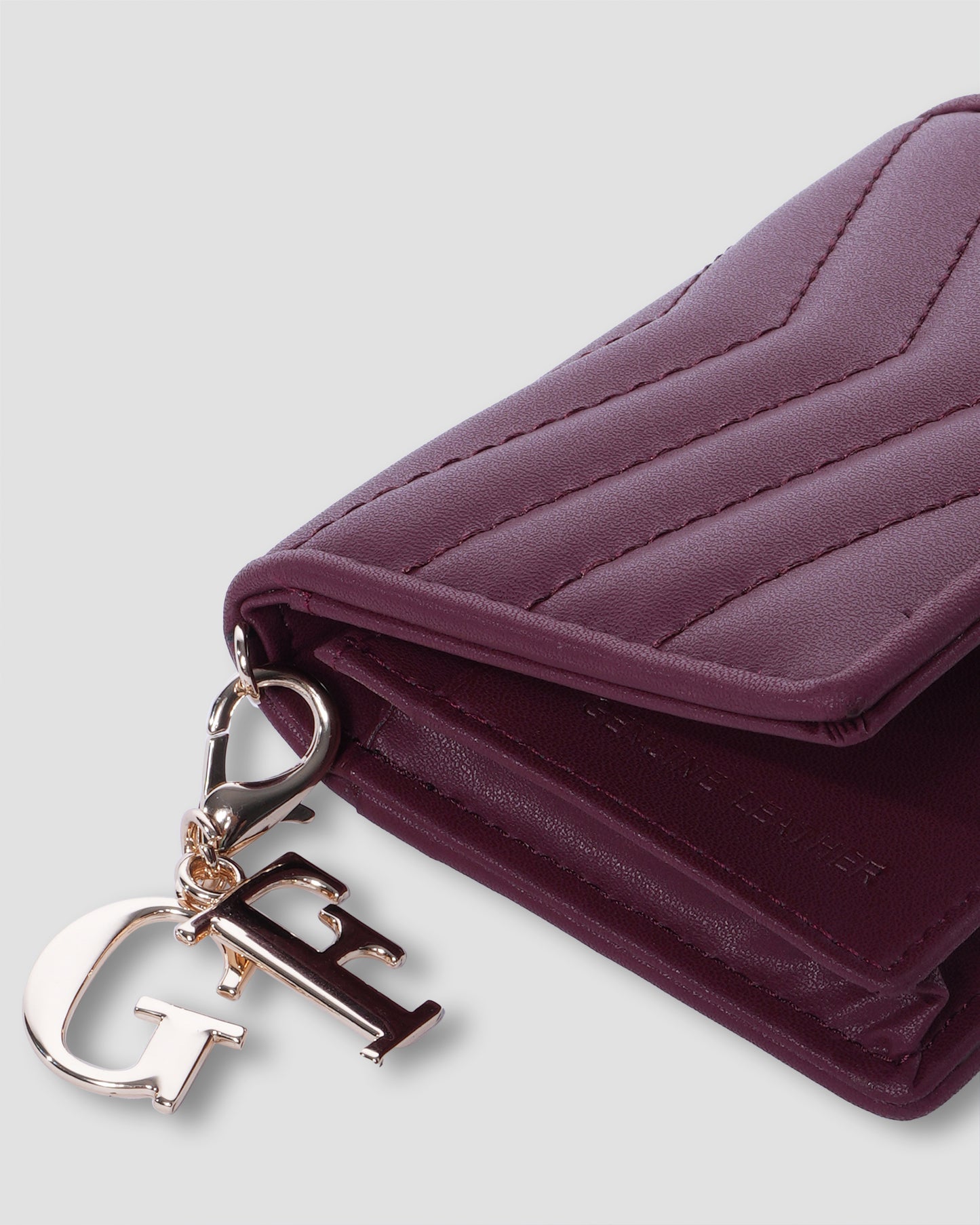 Quilted Mini Wallet with GF Charm