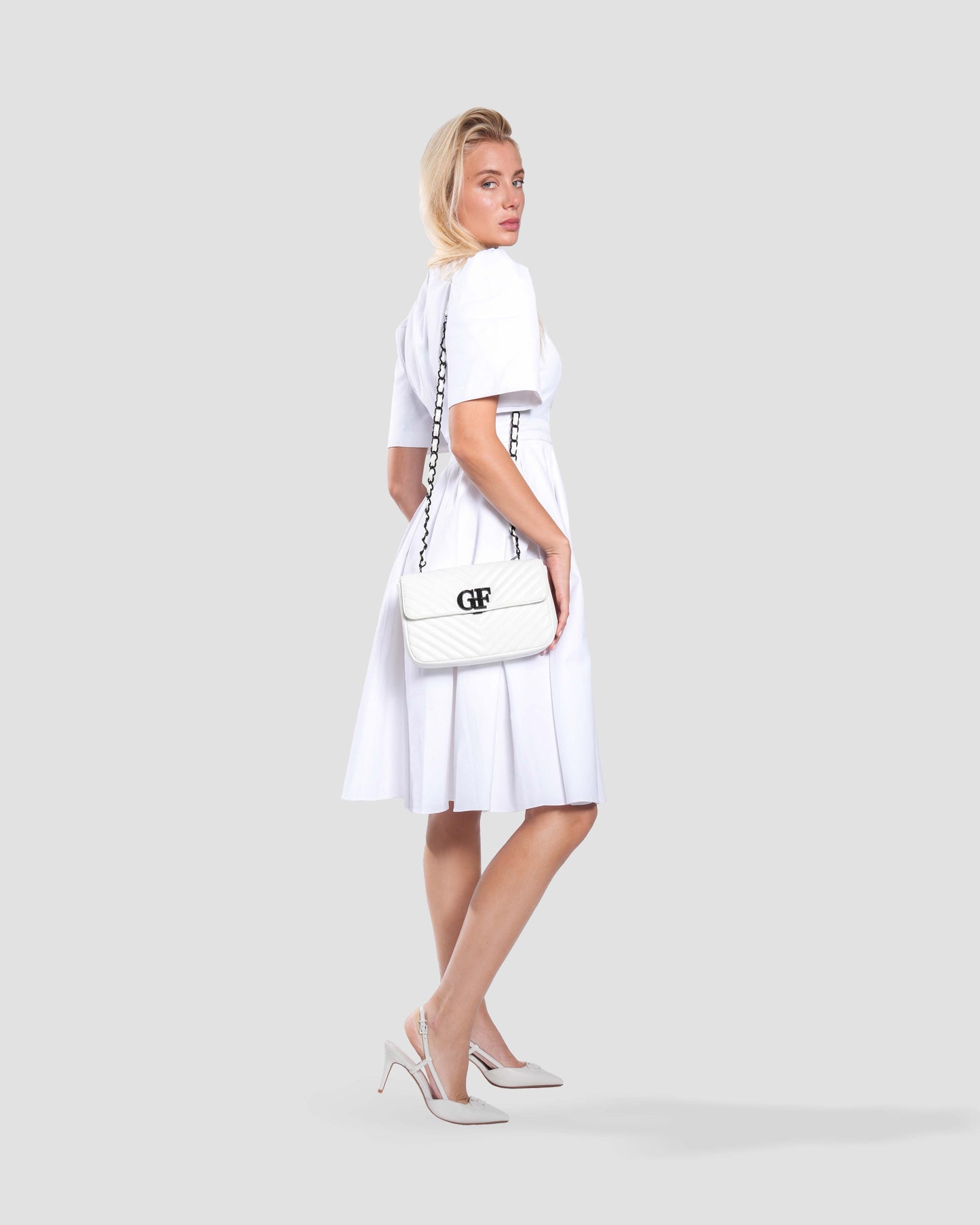 Logo Quilted Crossbody Bag