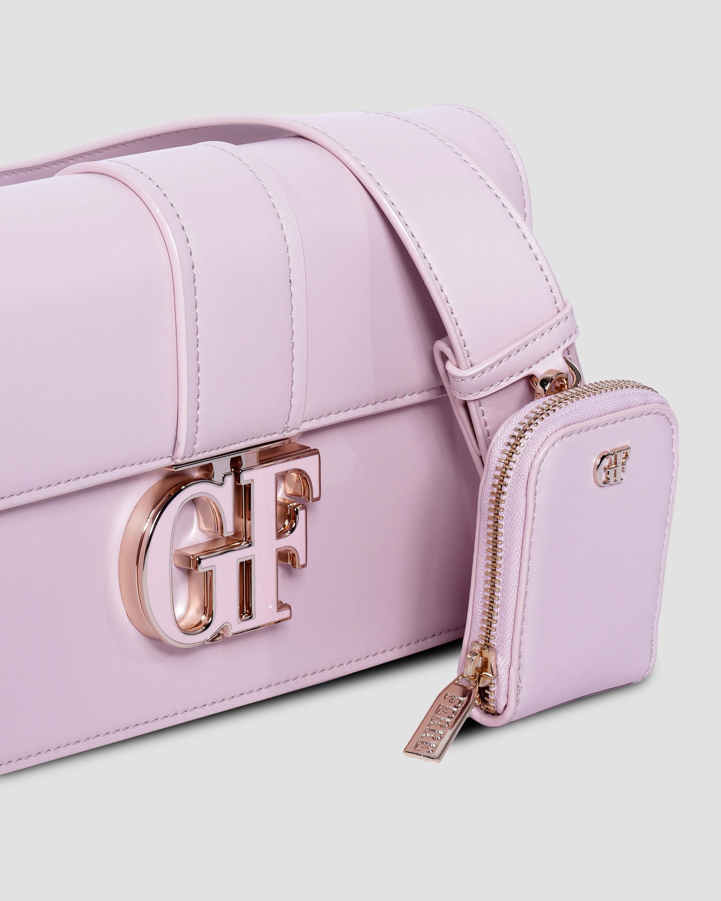 Logo Shoulder Bag with Coin Pouch