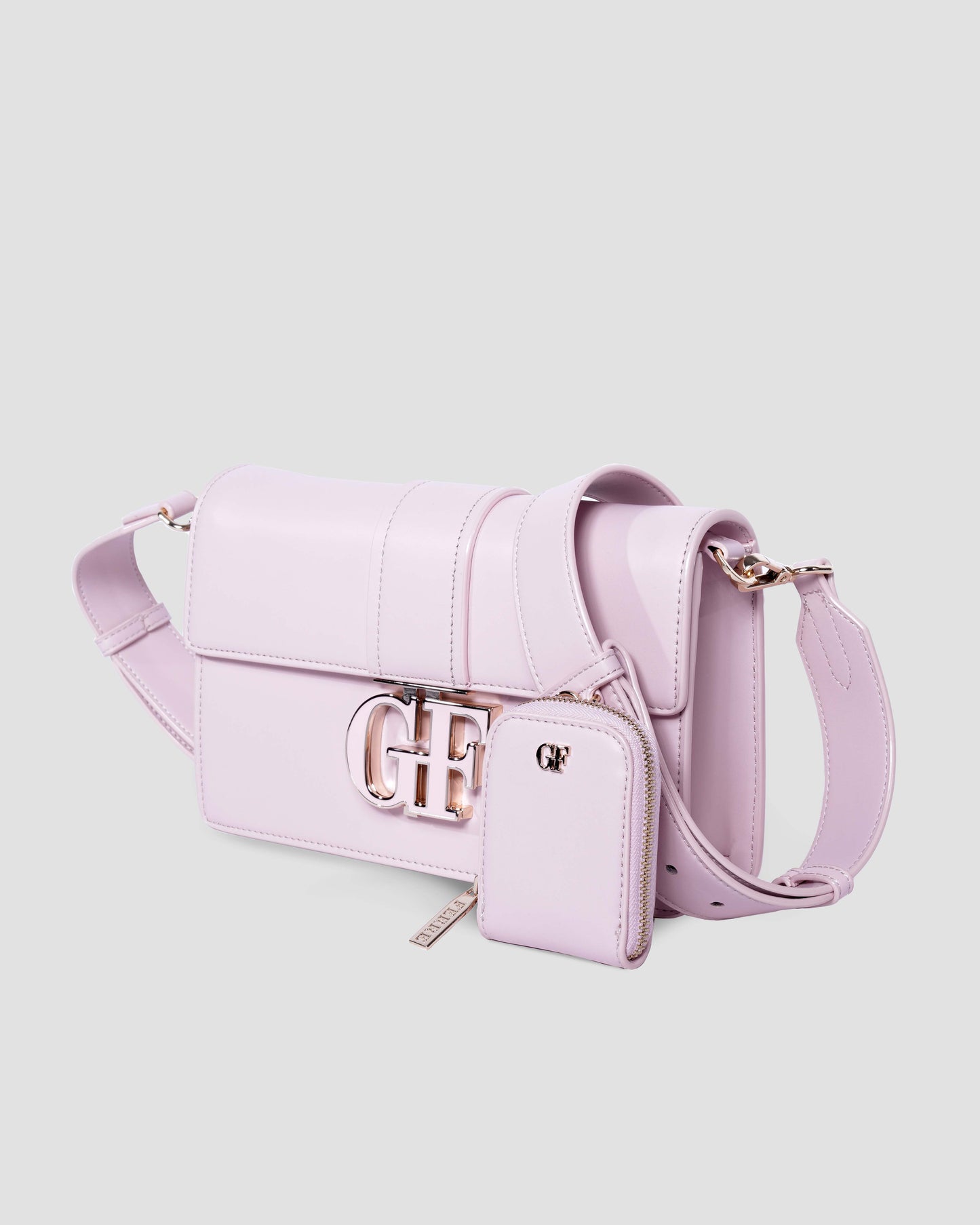 Logo Shoulder Bag with Coin Pouch