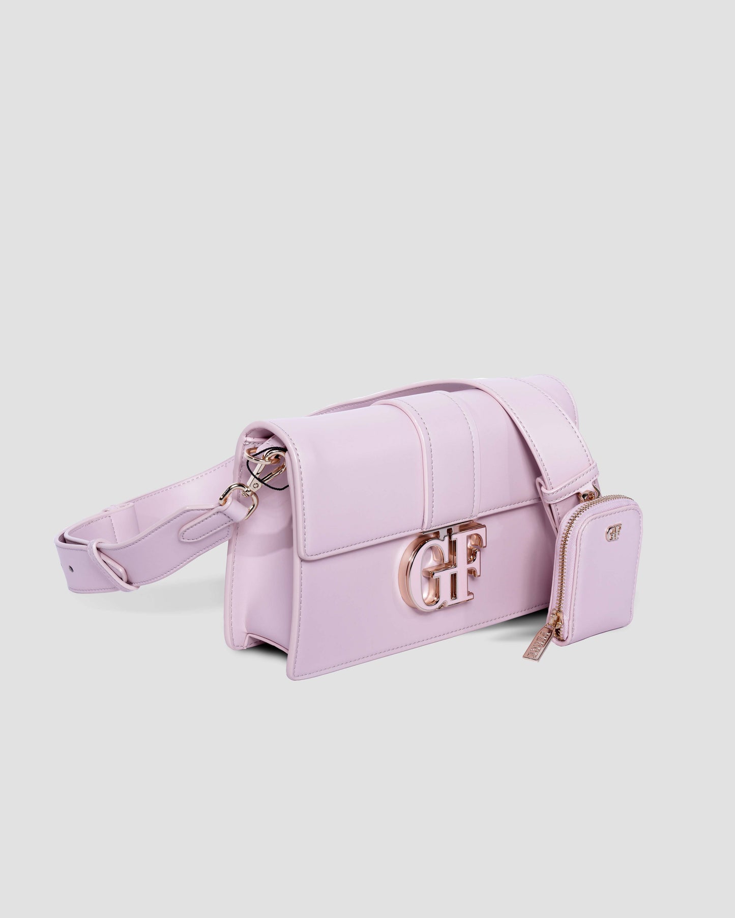 Logo Shoulder Bag with Coin Pouch