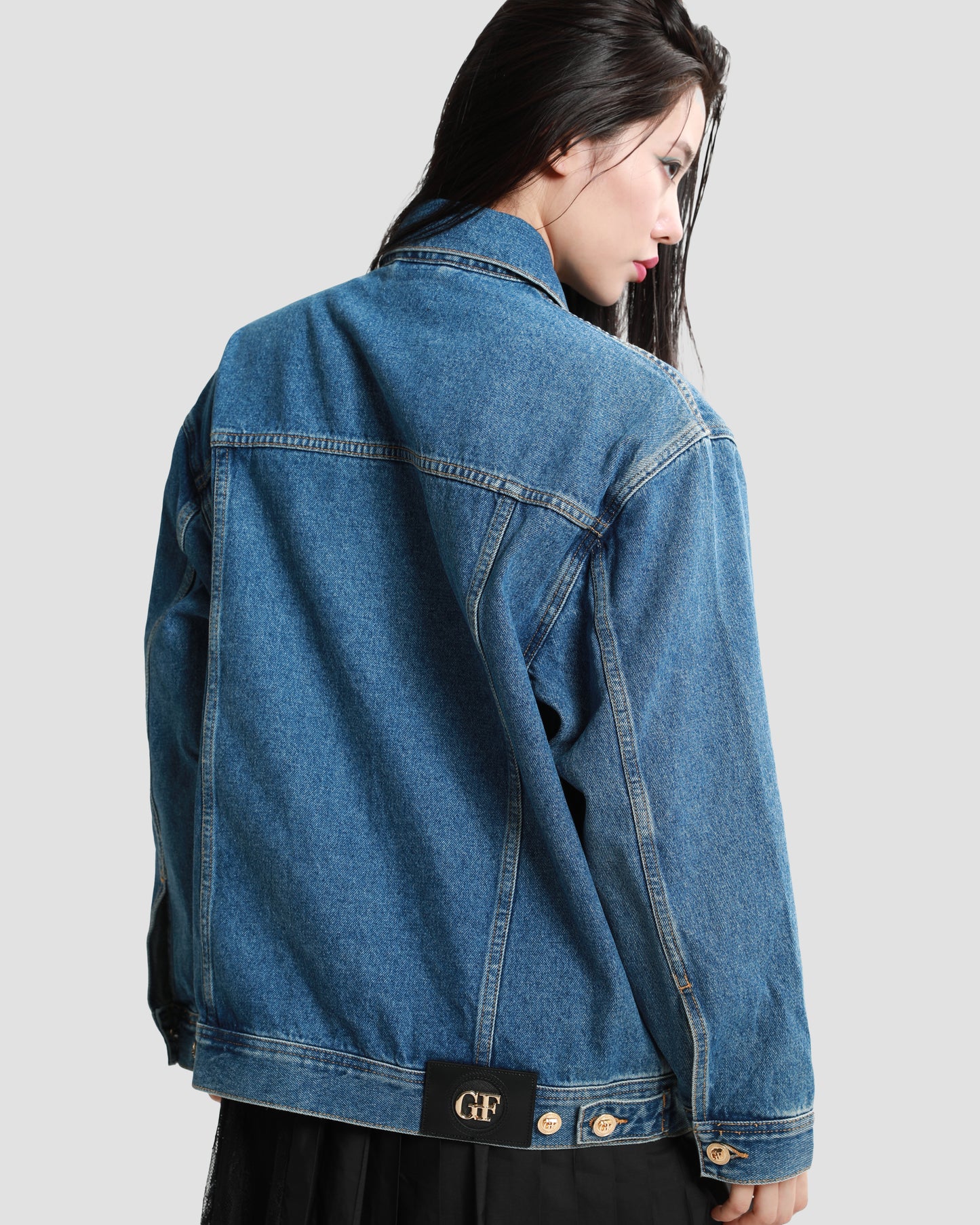 Logo Print Denim Jacket