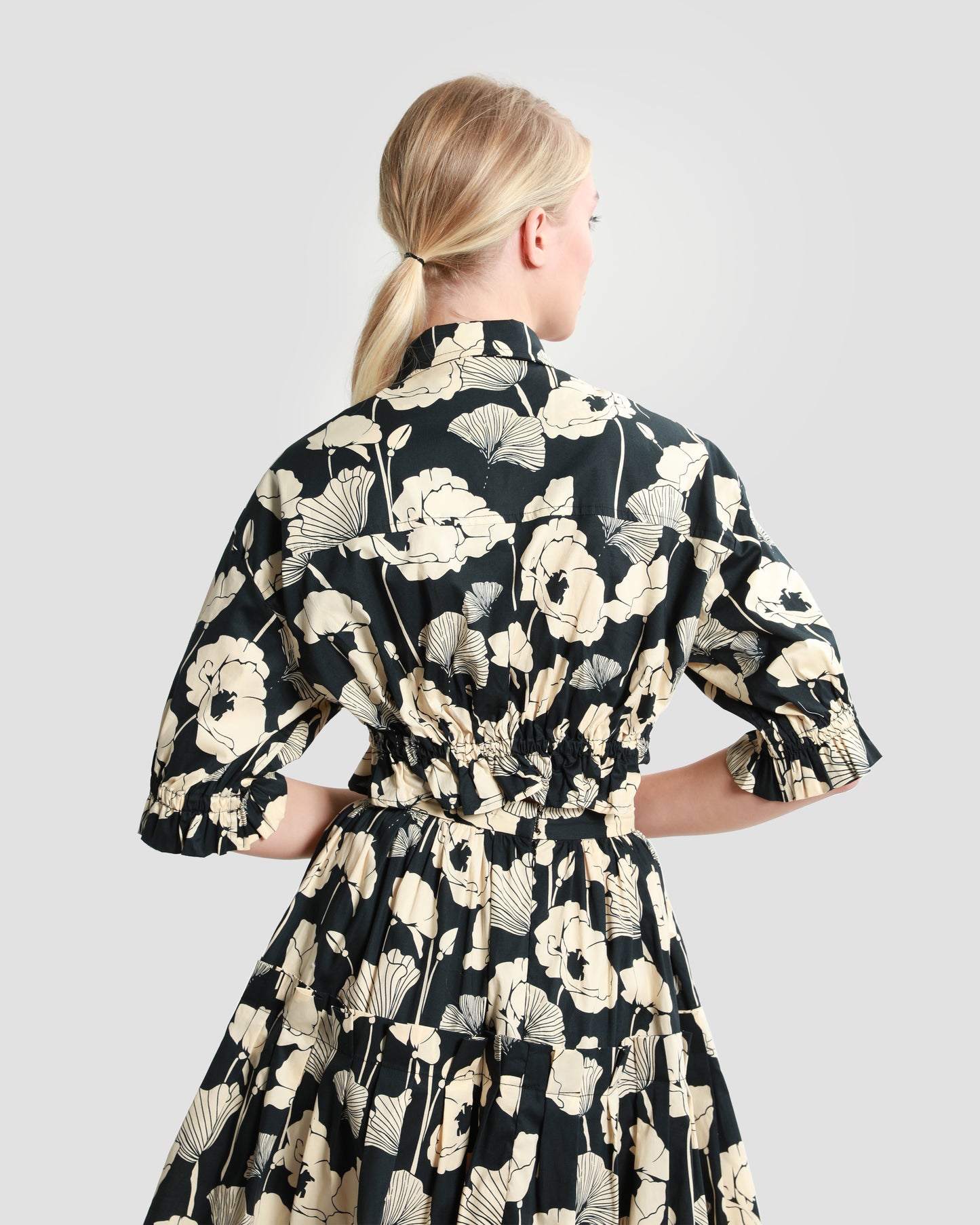 Poppy Floral Tie Top