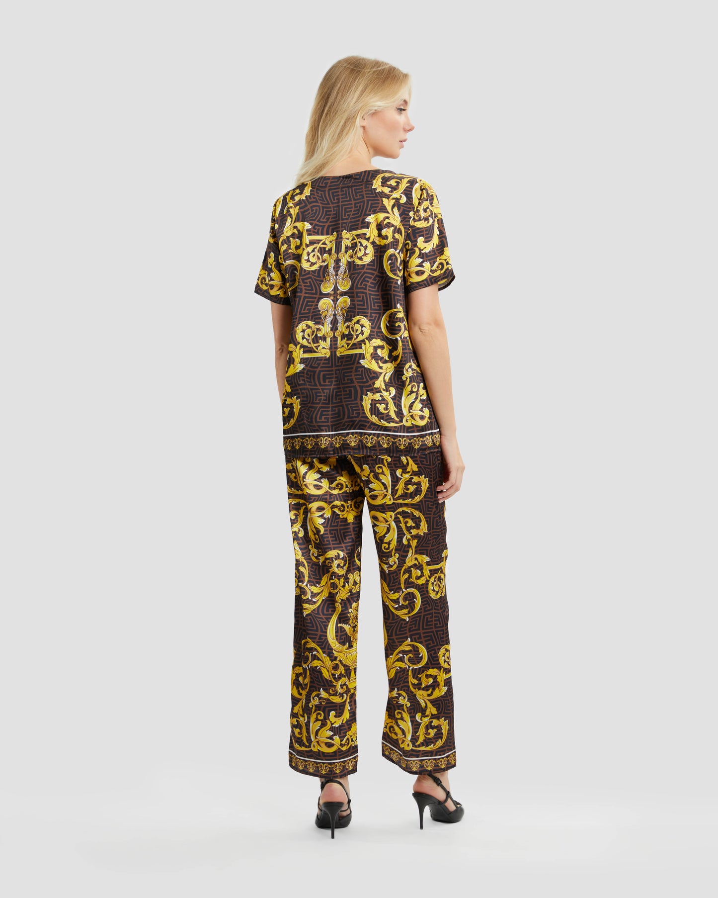 Oriental Baroque Patterned Top