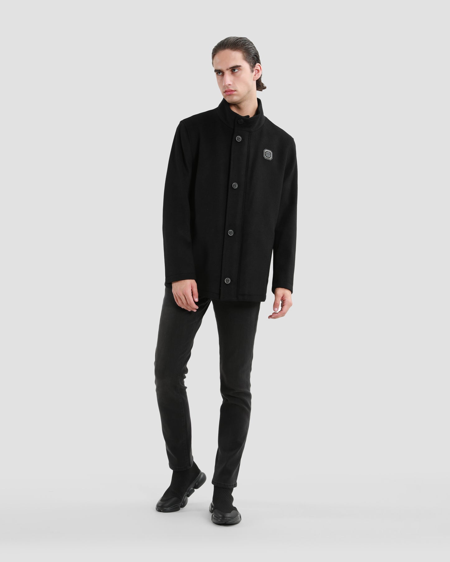Embroidered Back Short Coat