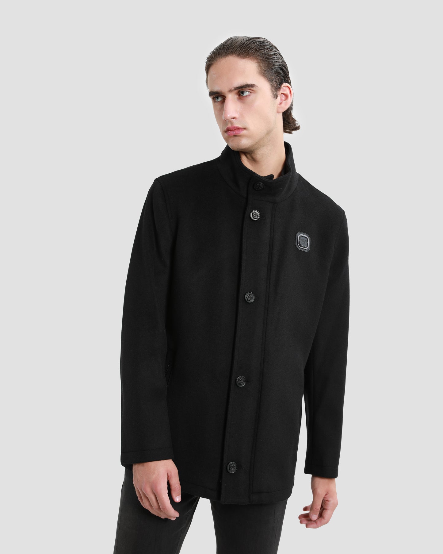 Embroidered Back Short Coat