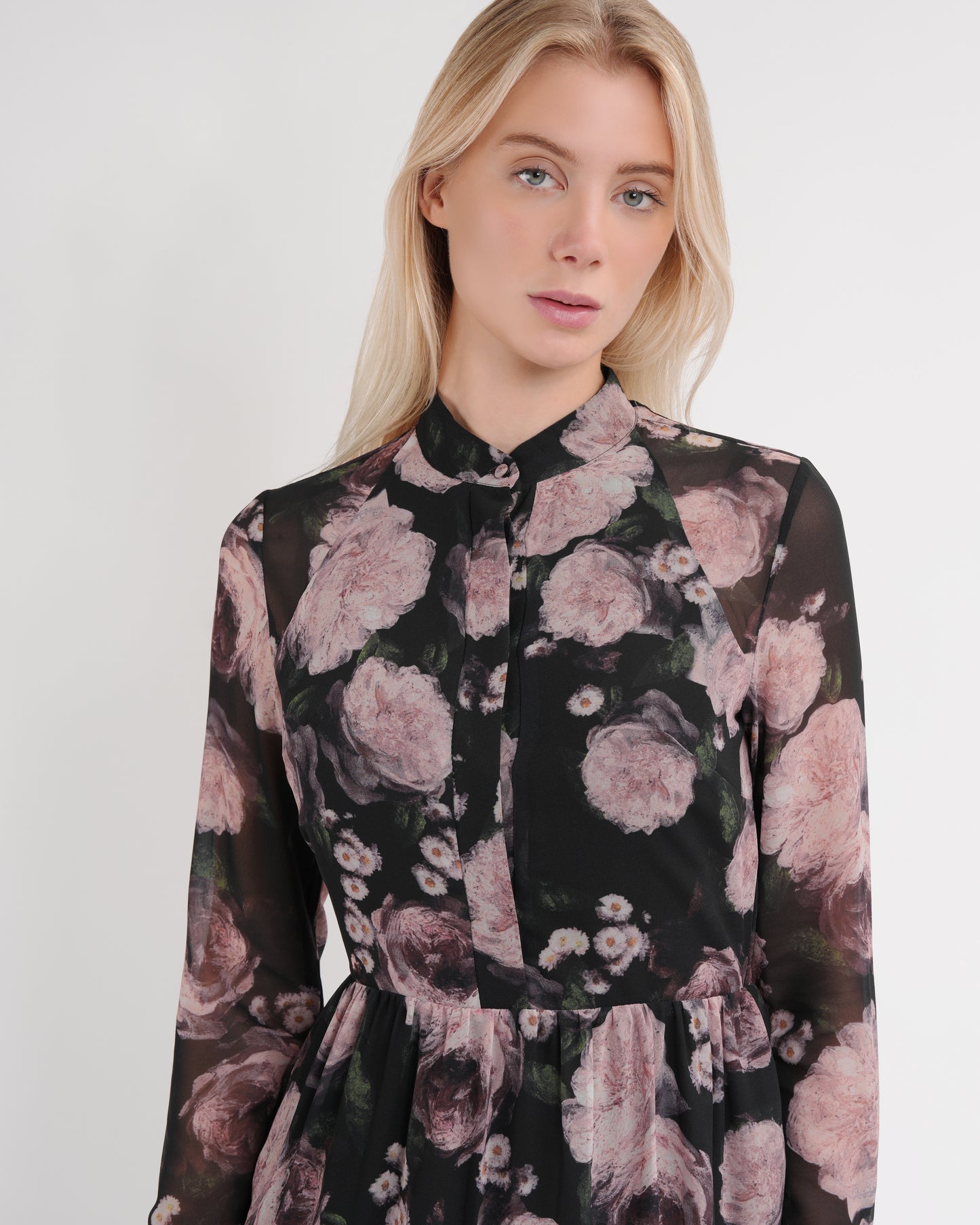Peony Daisy Floral Dress