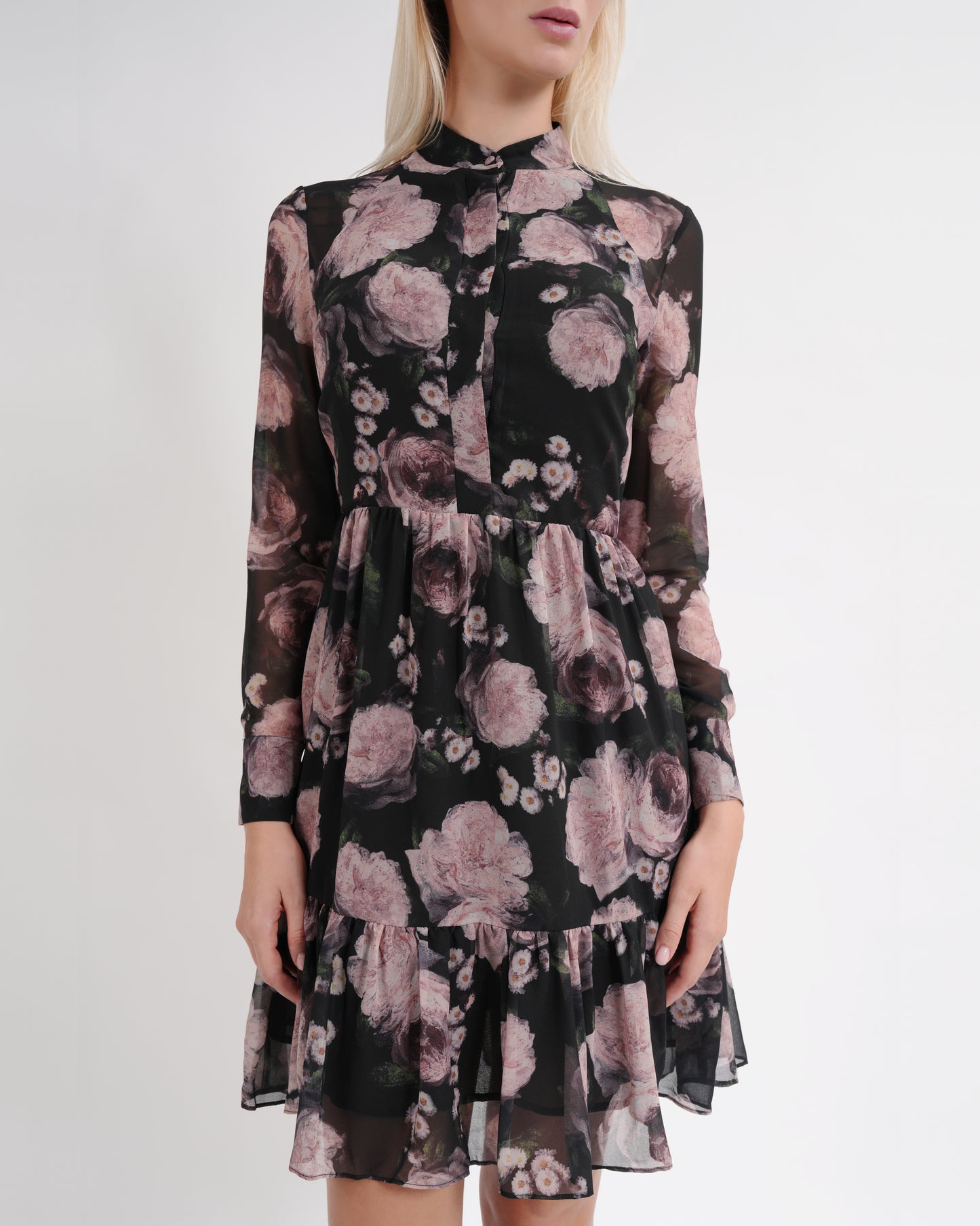 Peony Daisy Floral Dress