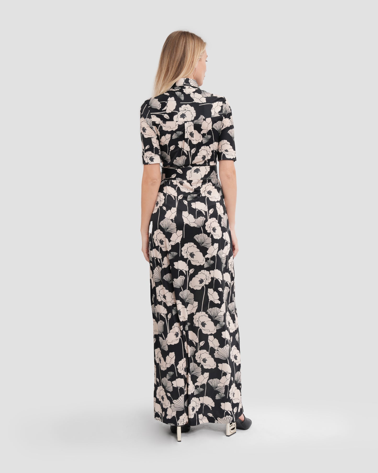 Poppy Floral Belted Maxi Dress