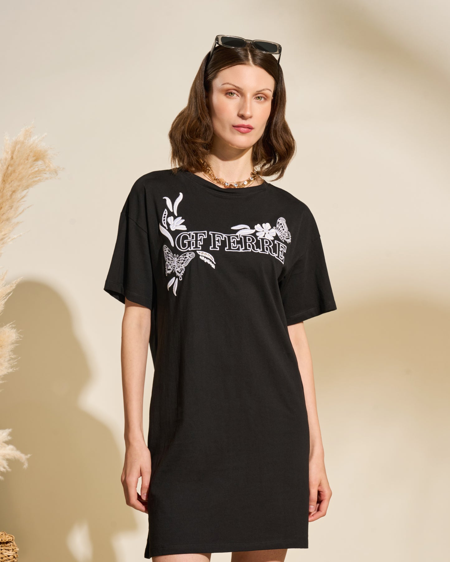 Logo Graphic Cotton T-Shirt Dress