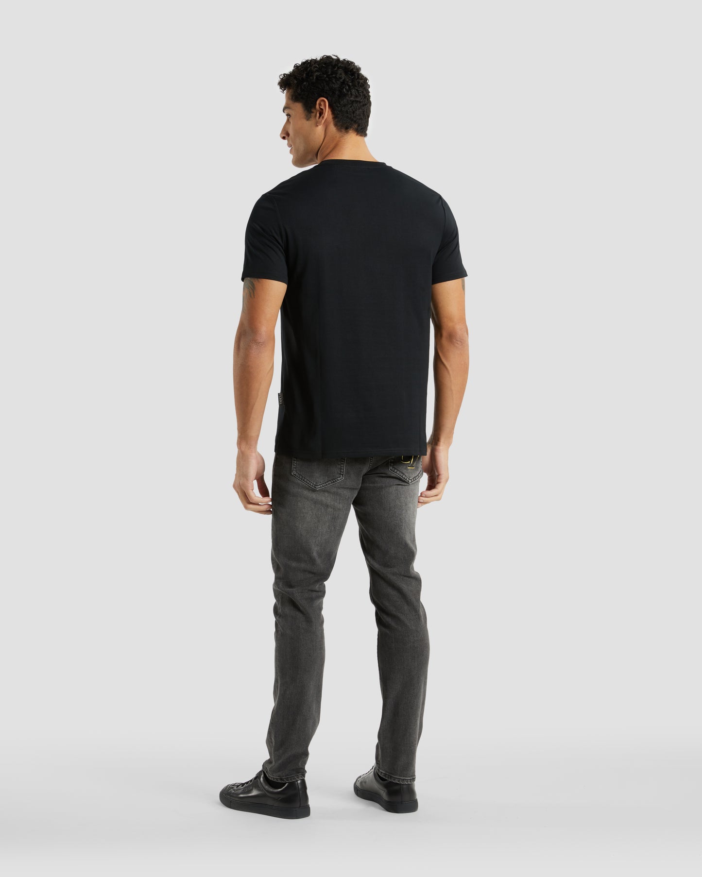 Metal Logo Patched Chest T-Shirt