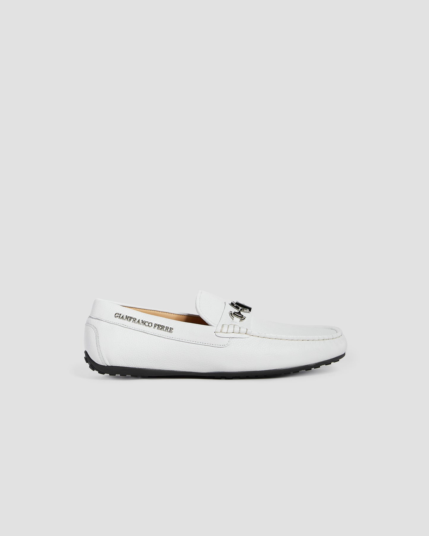Two-Tone Monogram Moccasins