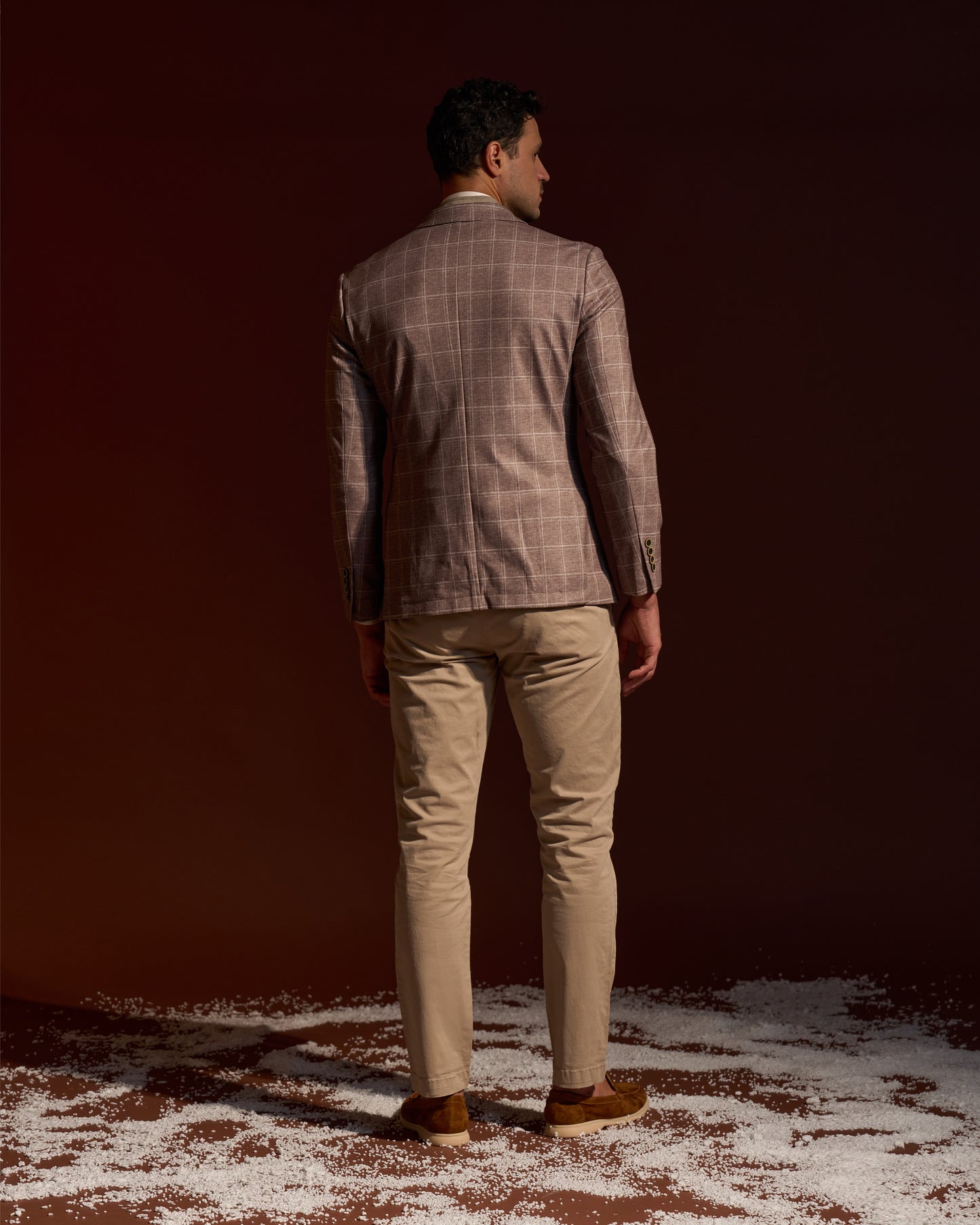 Windowpane Slim Fit Blazer