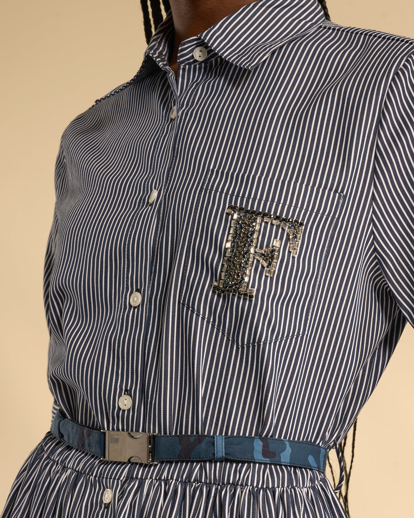 Embellished Logo Dress Shirt