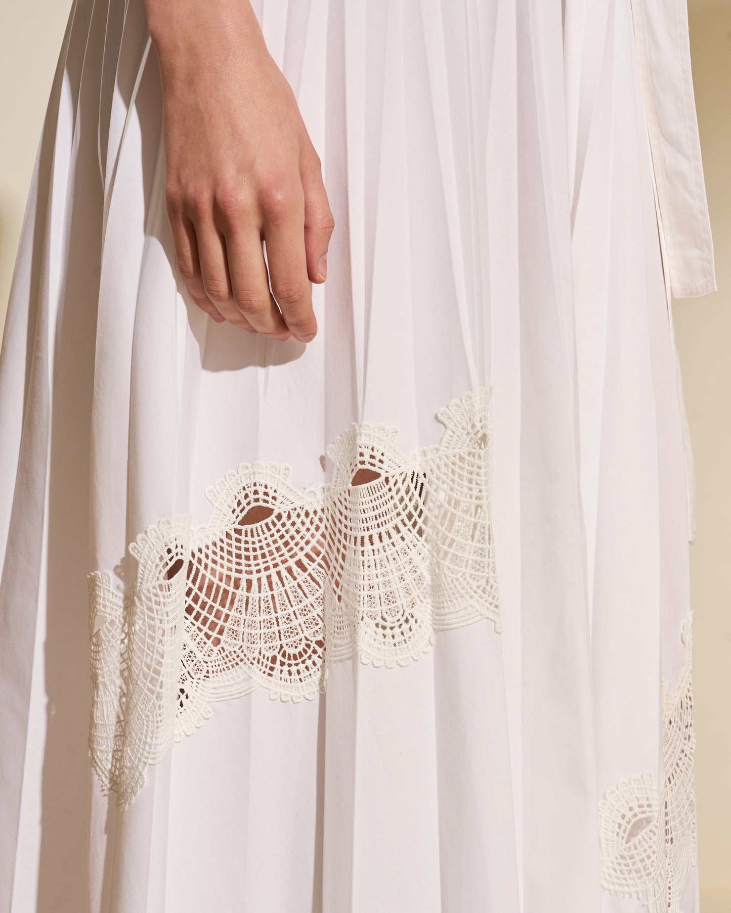Sleeveless Embroidered Cotton Dress