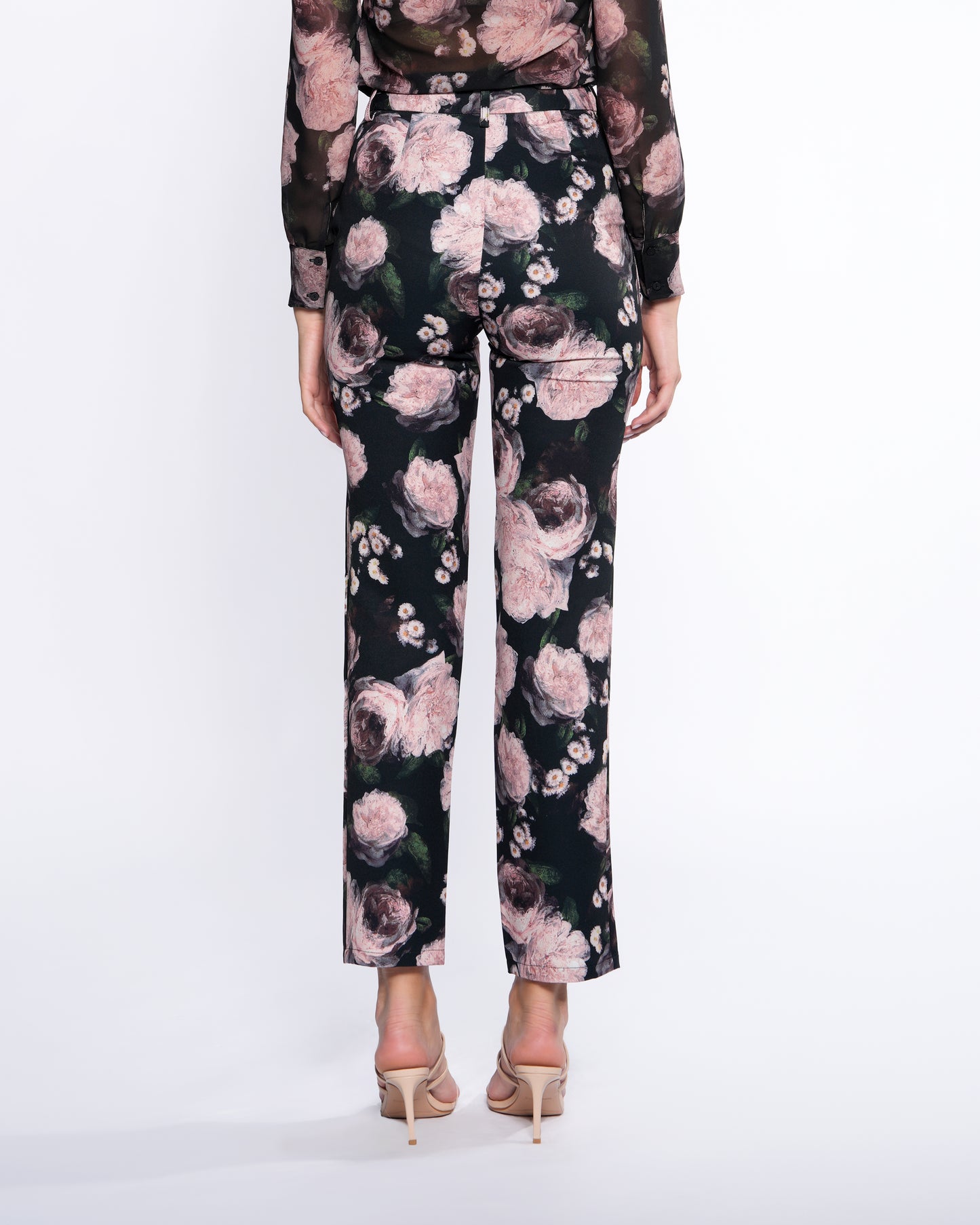 Floral Print Straight Pants