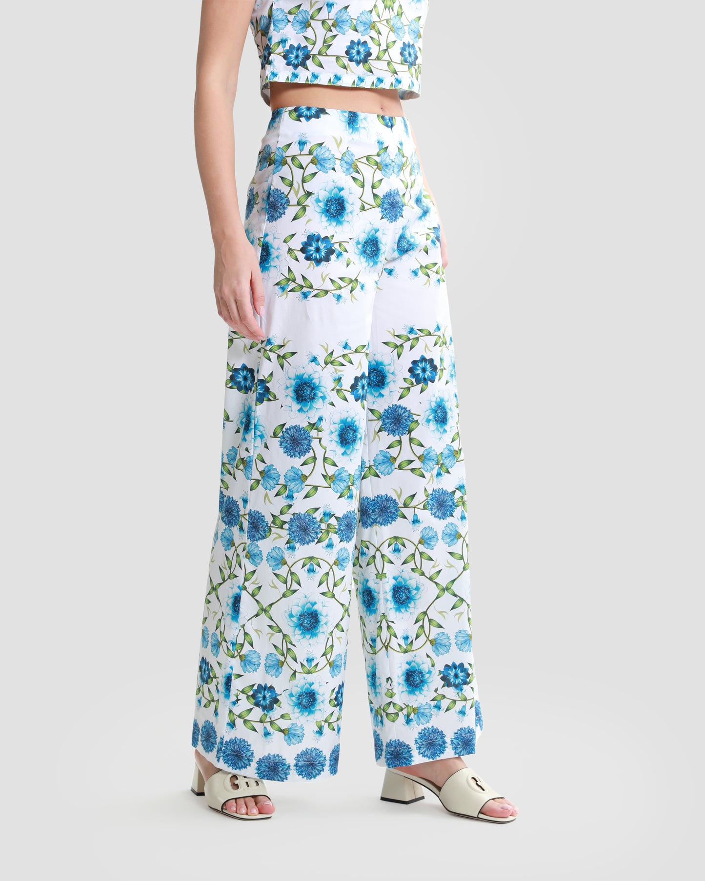 Floral Wide Leg Trouser