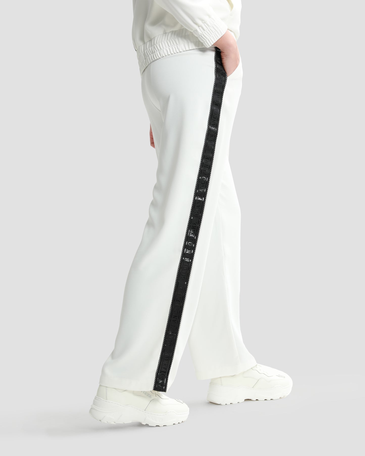 Logo Tape Wide Leg Trouser