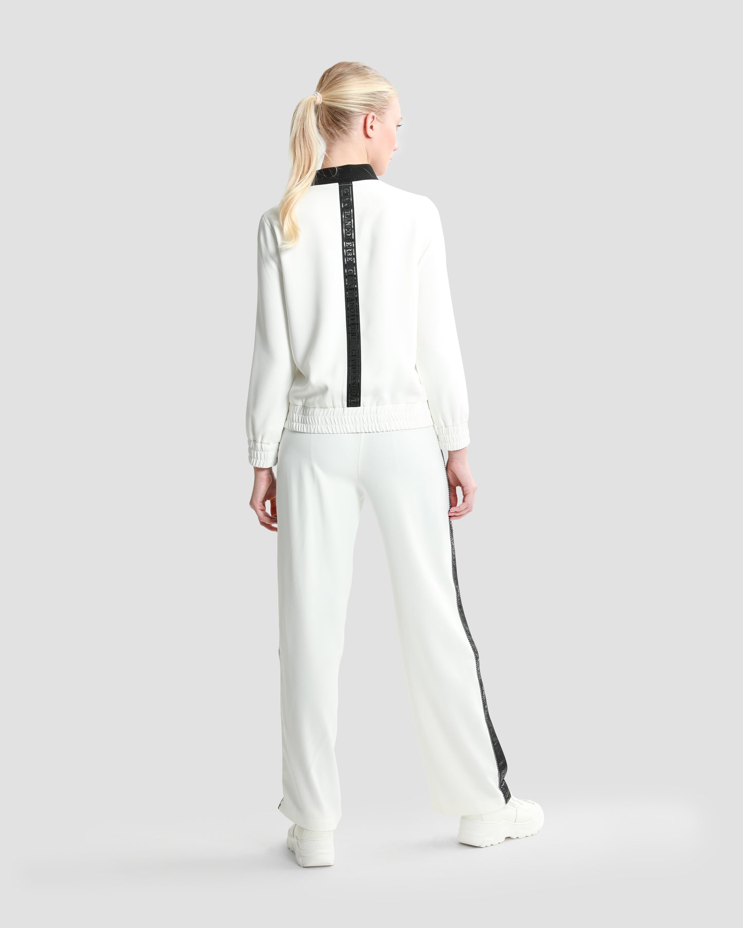 Logo Tape Wide Leg Trouser