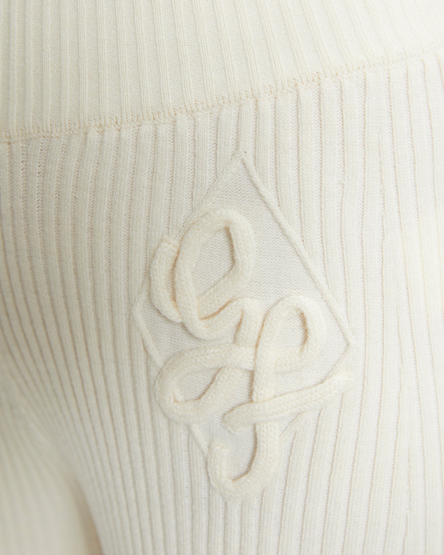Solid Tone Knitted Trousers