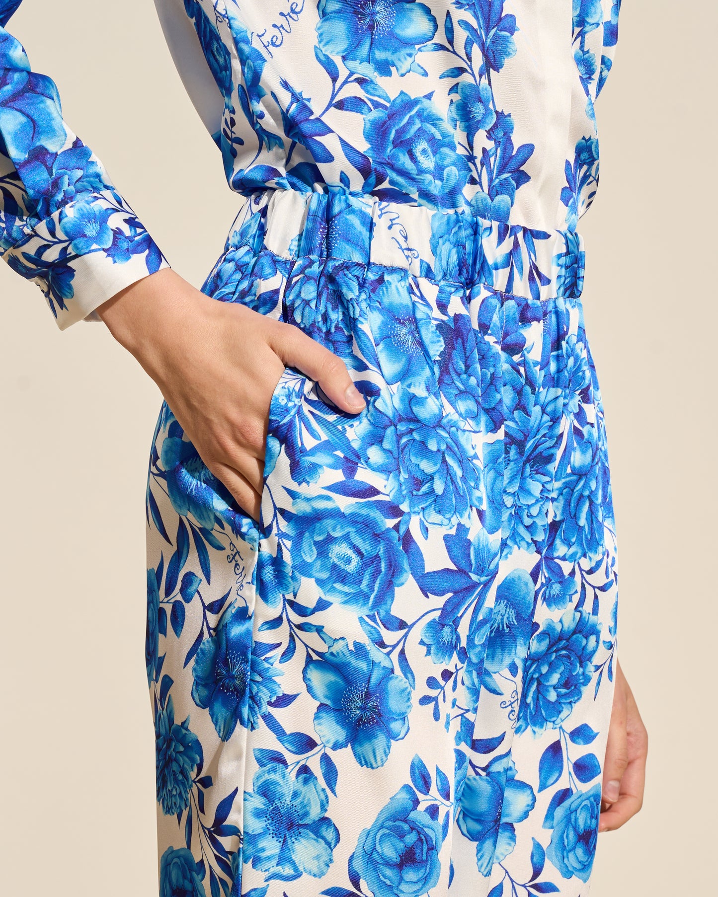 Floral Straight-Leg Pants