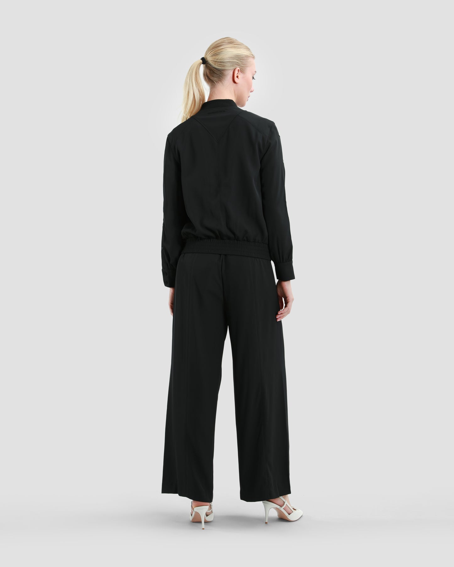 Button Slit Bomber Jacket