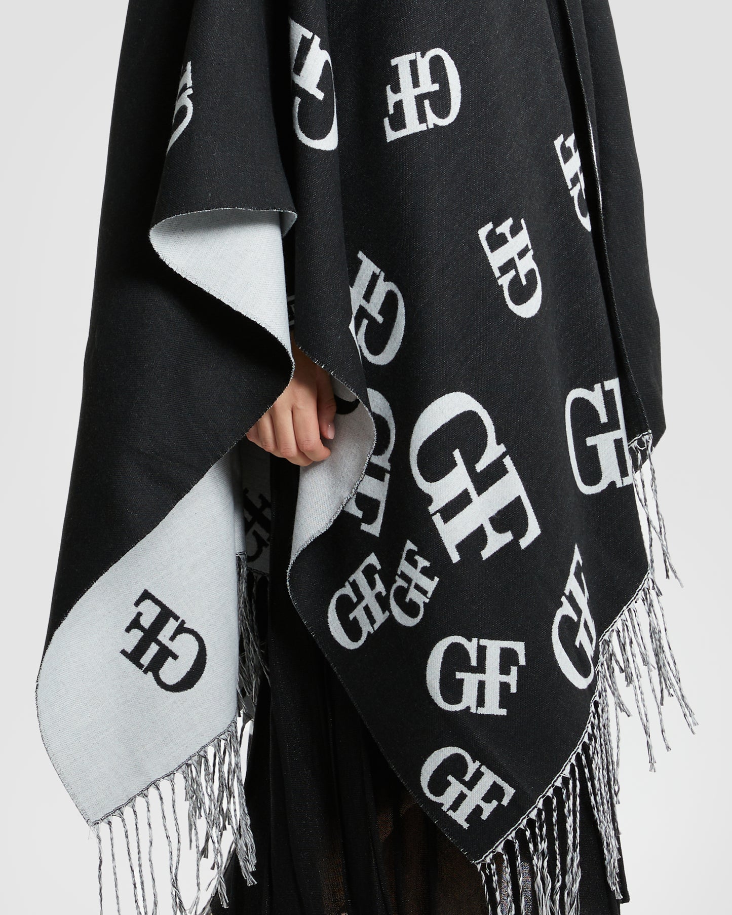 Two-tone GF Poncho
