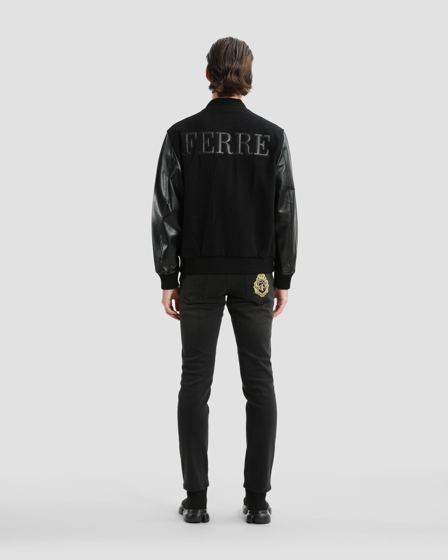 Leather Sleeved Jacket