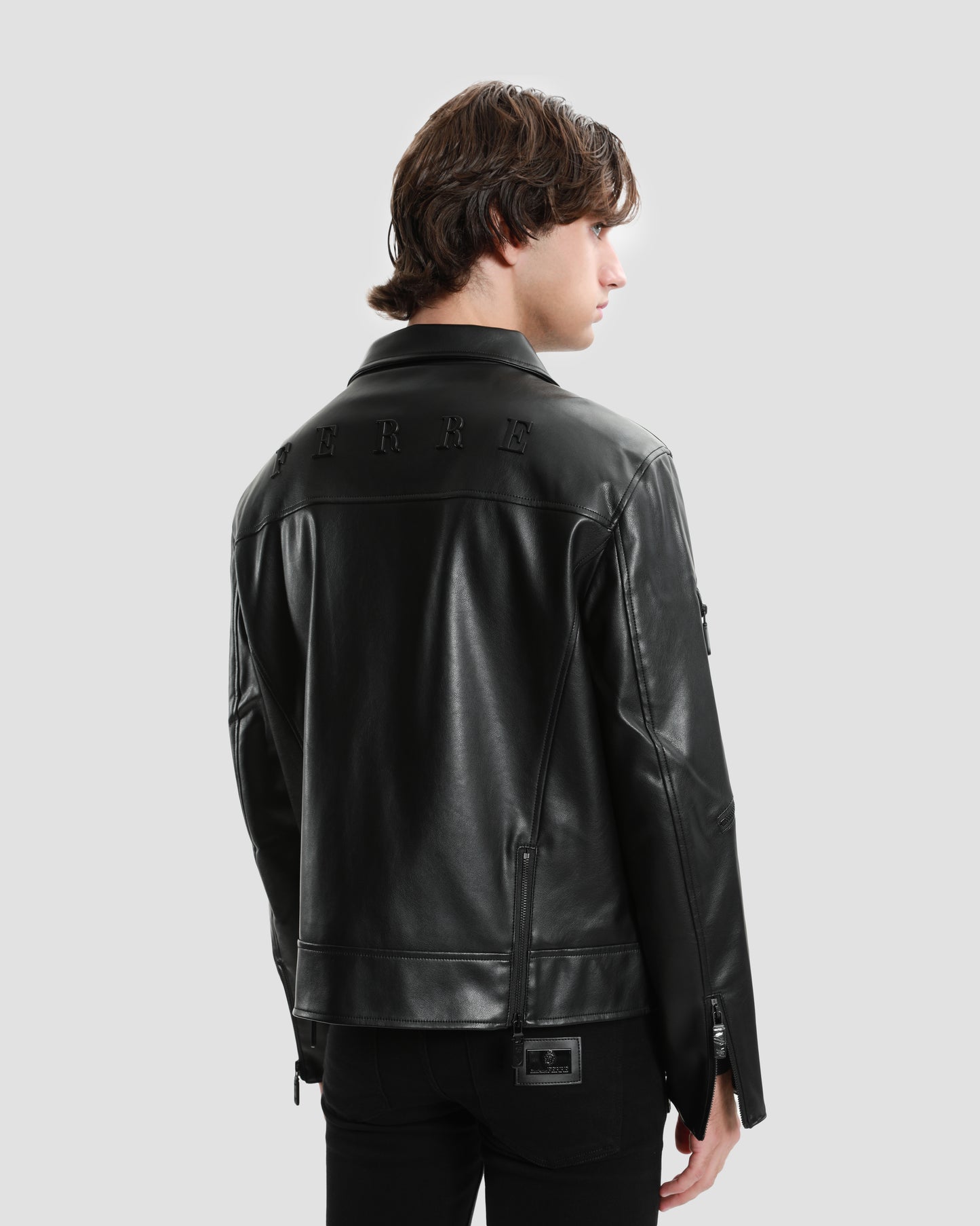 Multiple Zipped Biker Jacket
