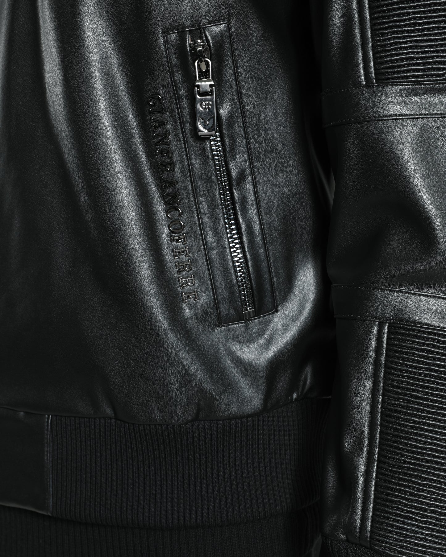 Ribbed Leather Jacket