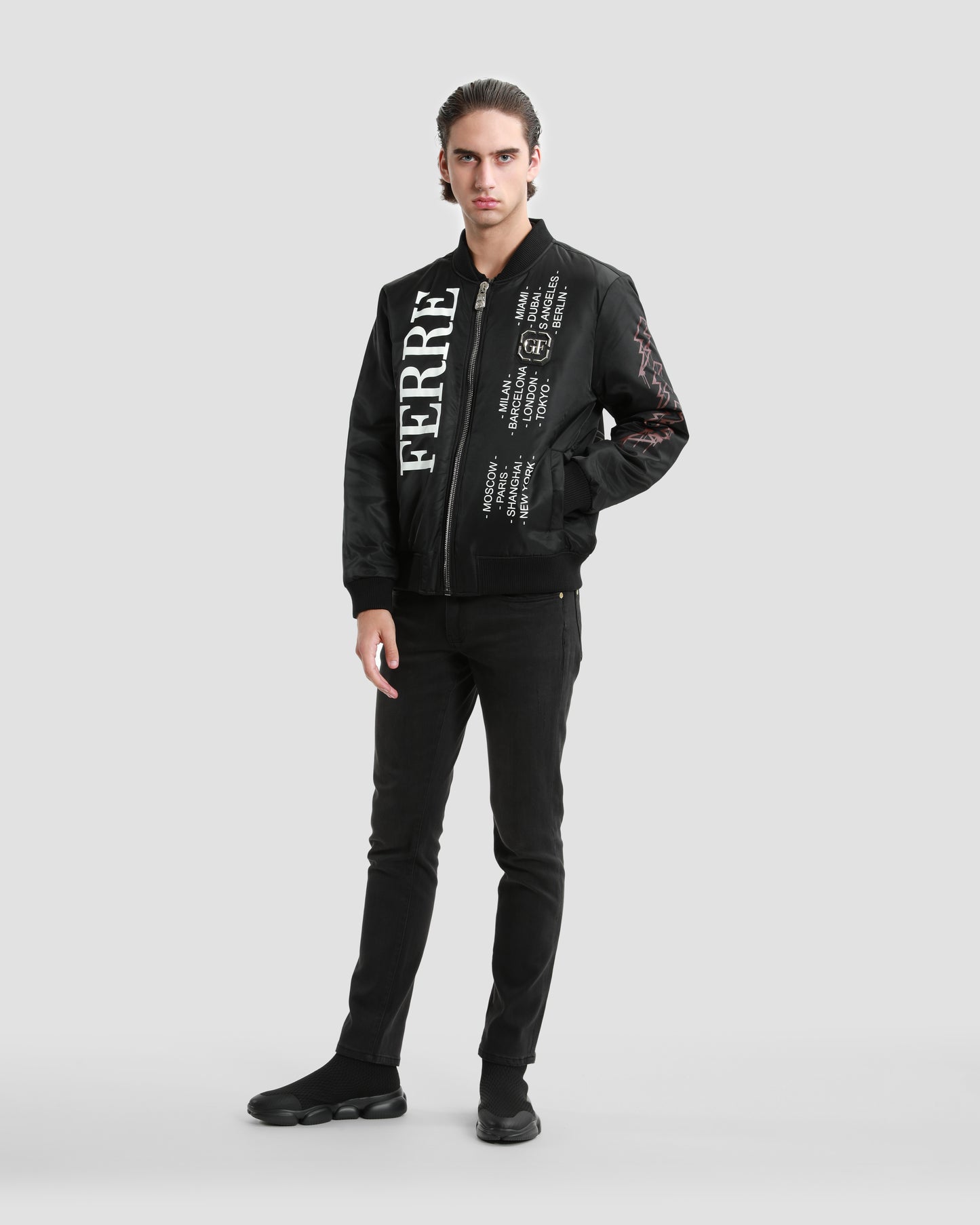 Printed Bomber Jacket