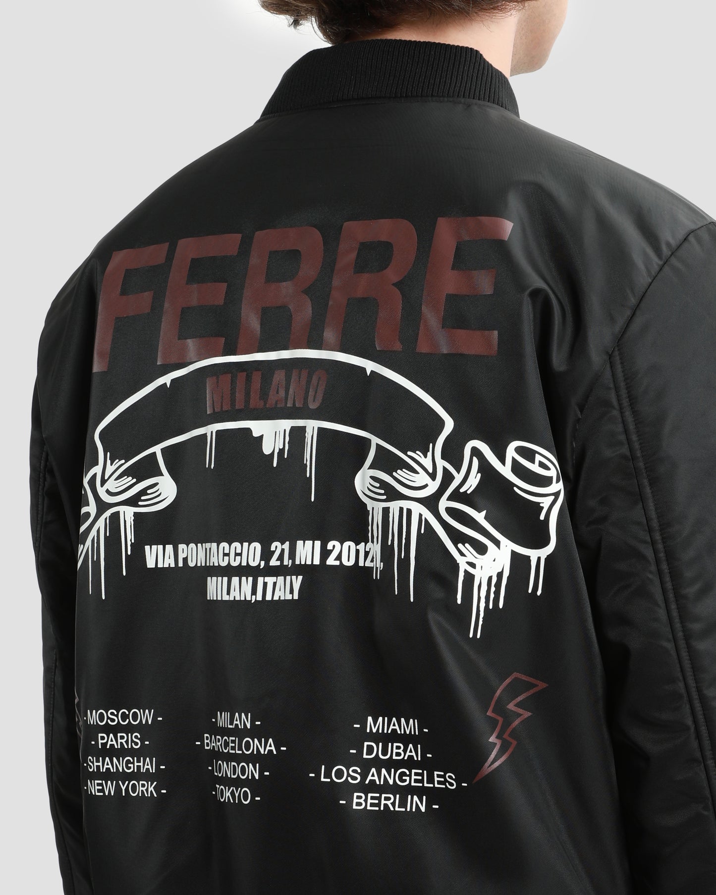 Printed Bomber Jacket